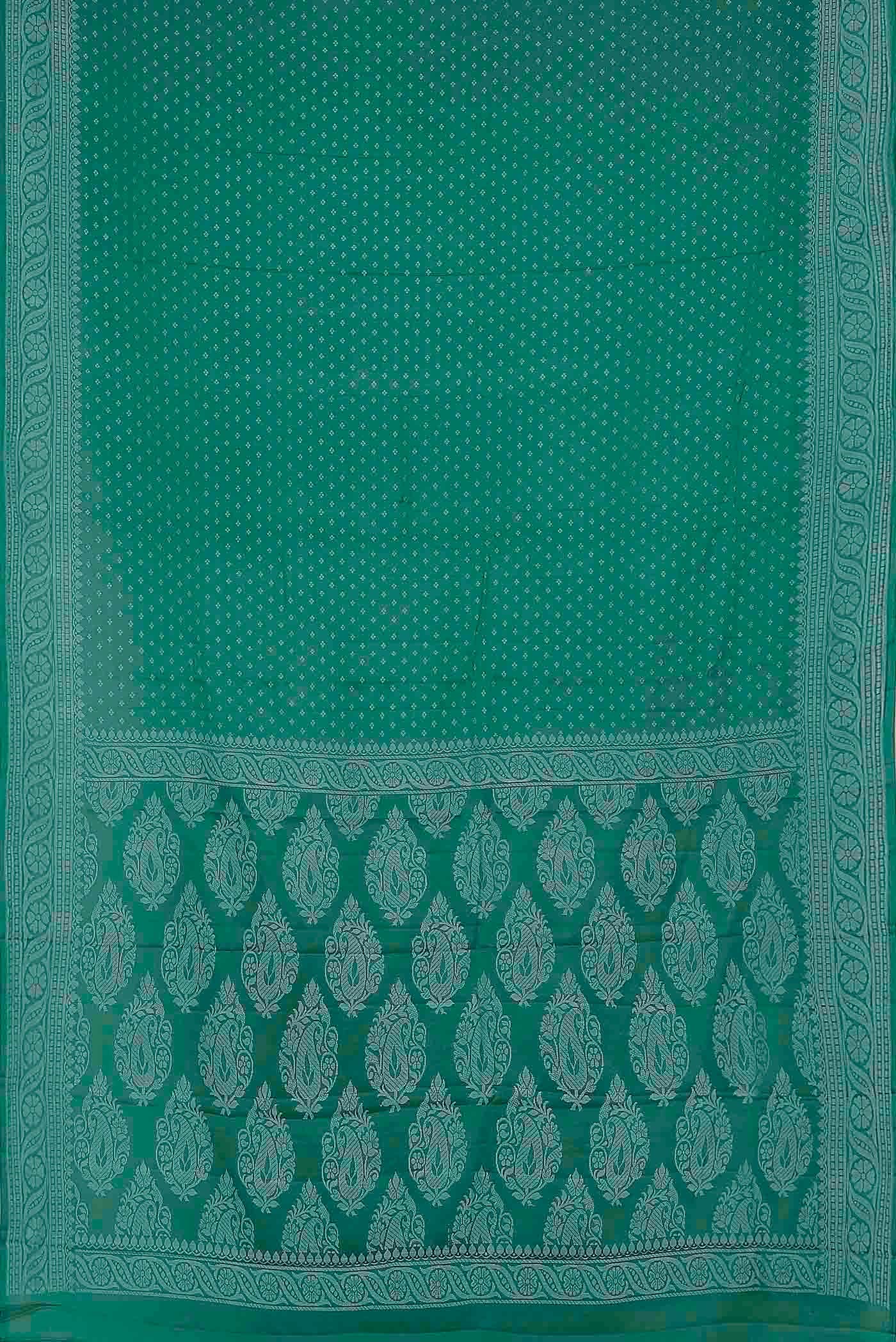 Green Banarasi Georgette Saree