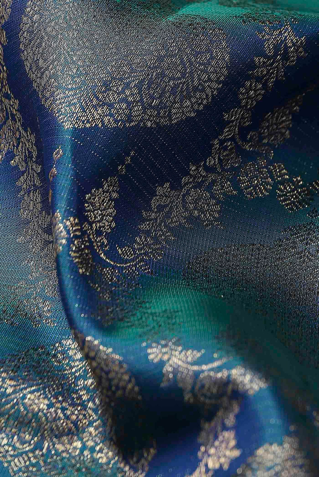 Blue Kanchipuram Silk Saree