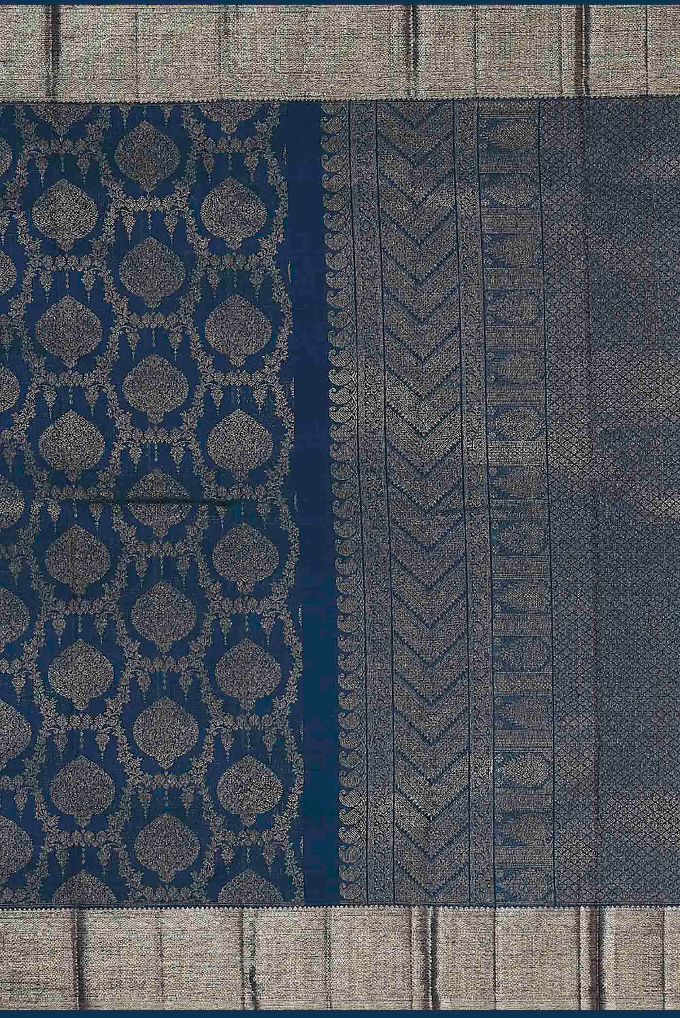 Blue Kanchipuram Silk Saree