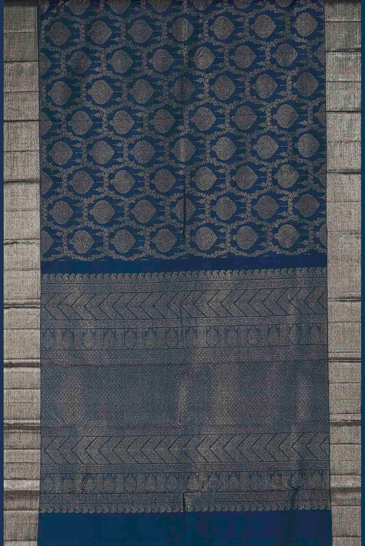 Blue Kanchipuram Silk Saree