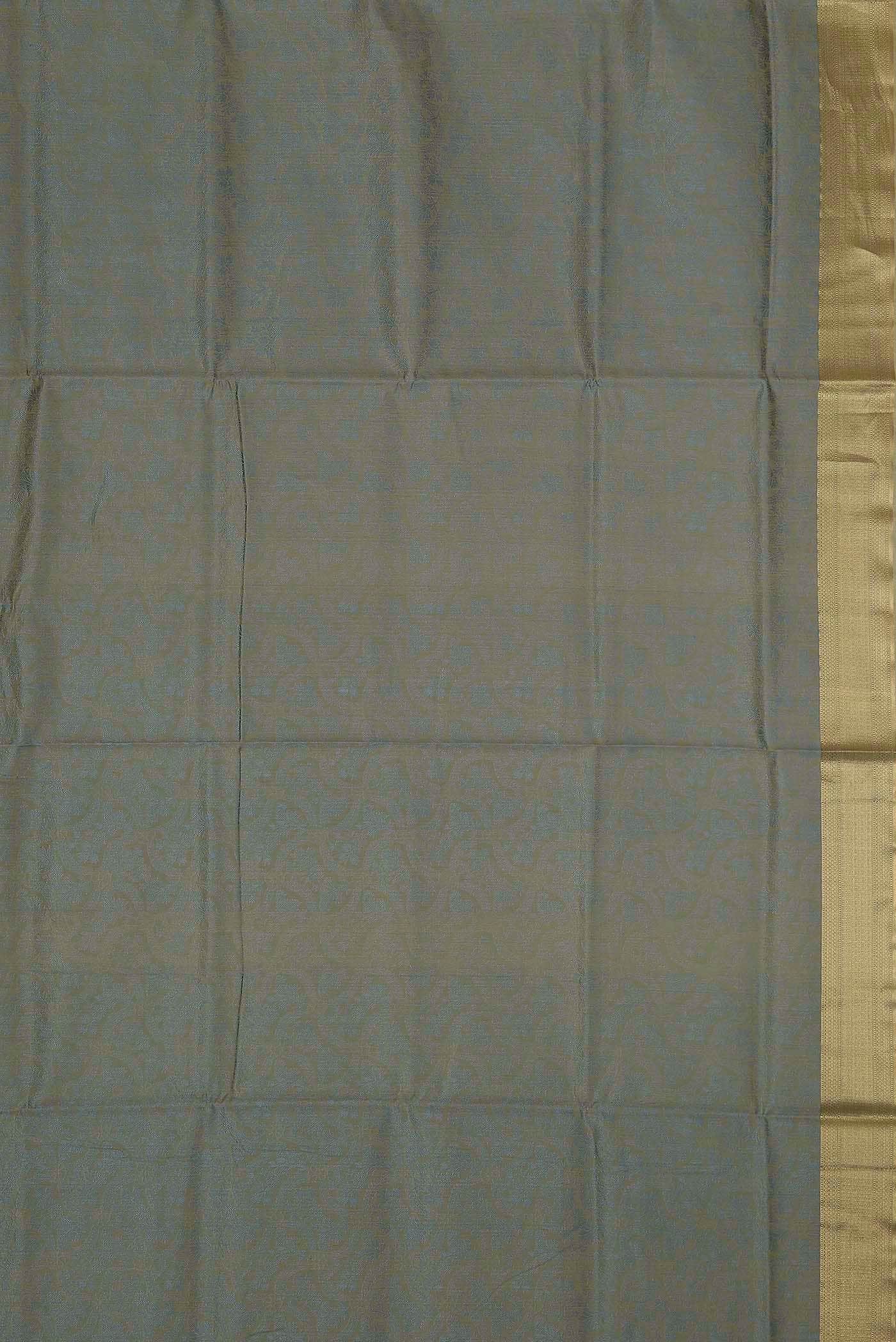 Blue Silk Cotton Saree