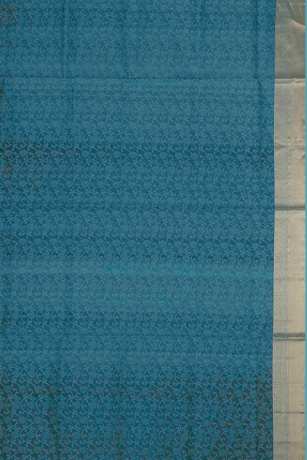 Blue Silk Cotton Saree