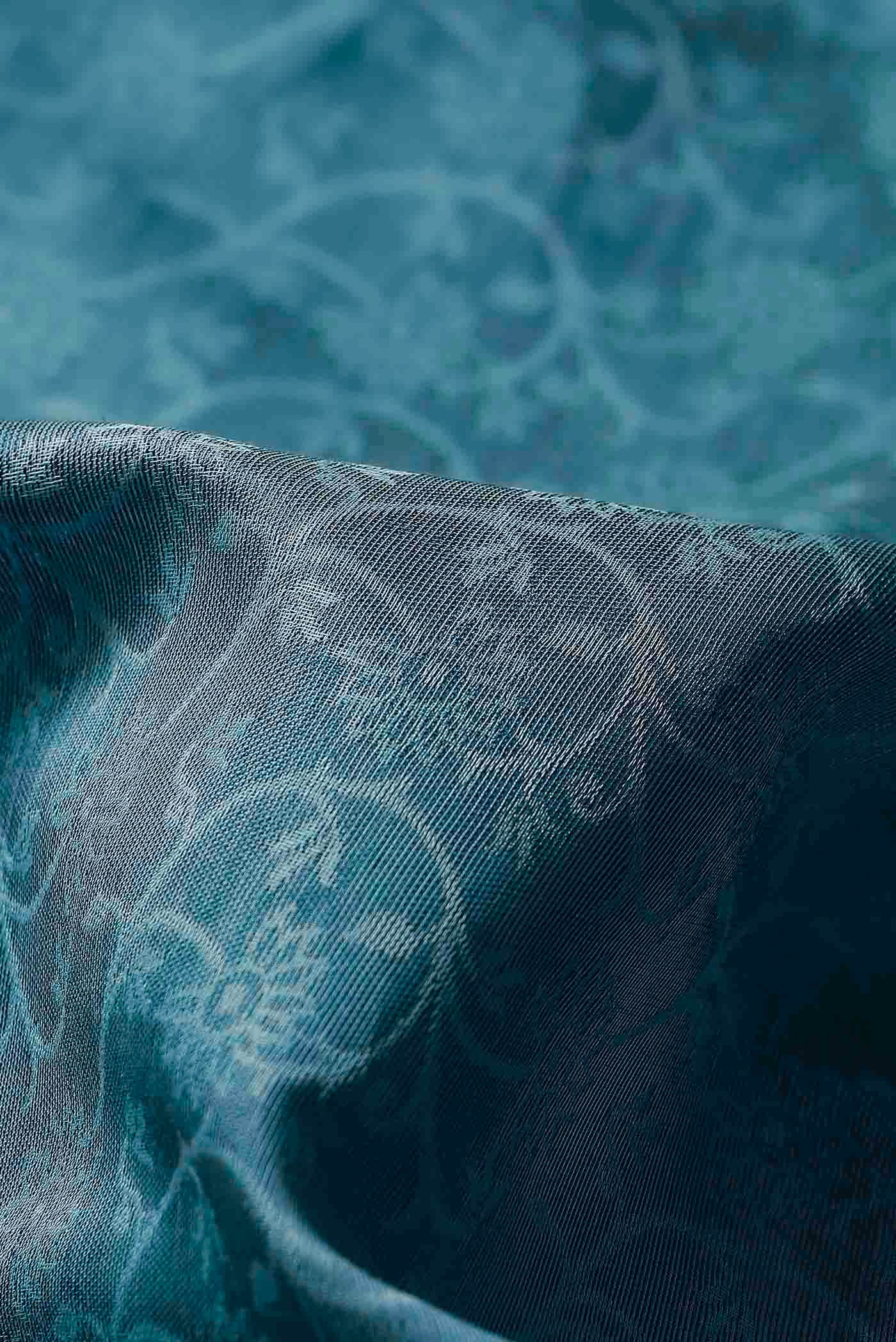 Blue Silk Cotton Saree