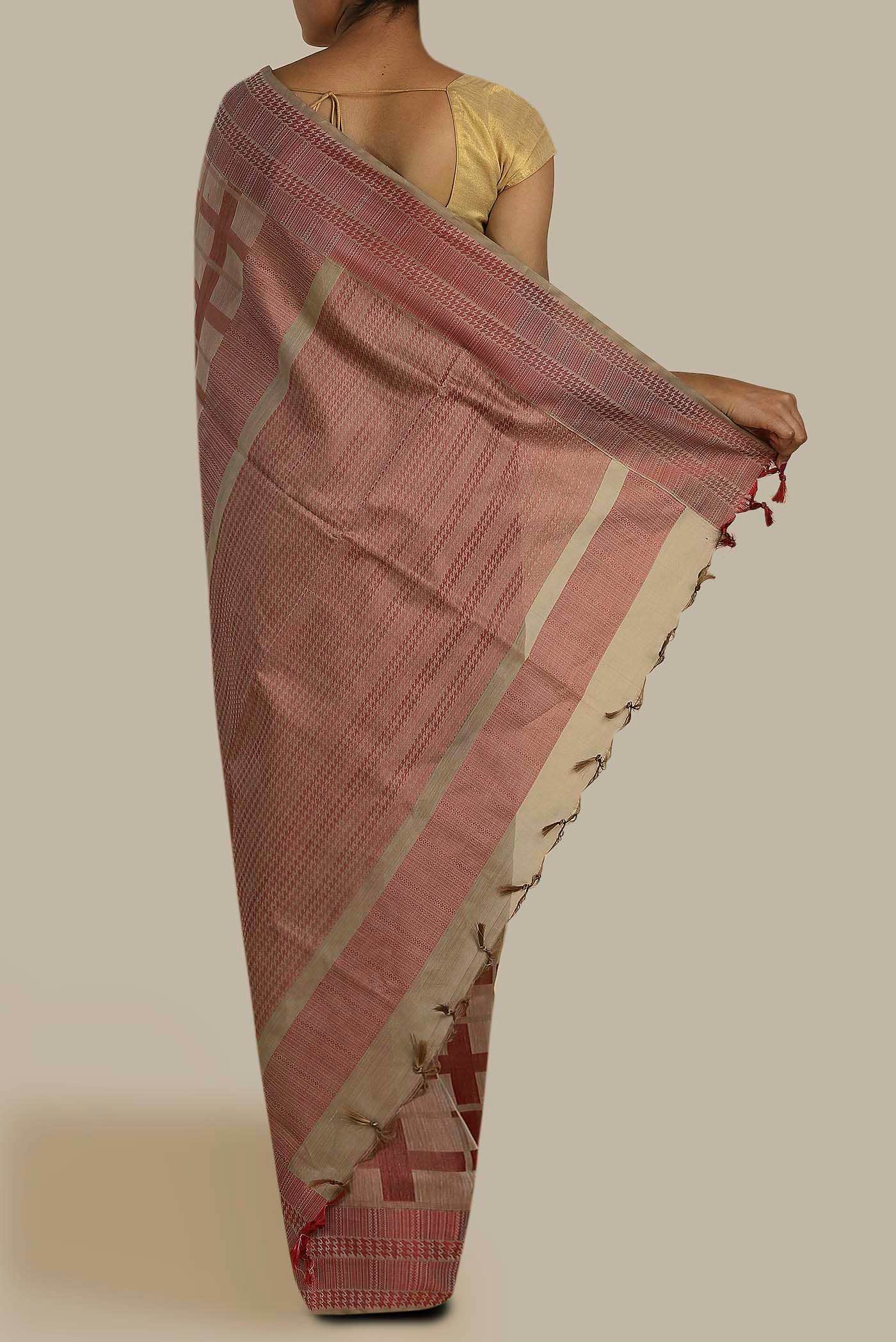 Pink Silk Cotton Saree