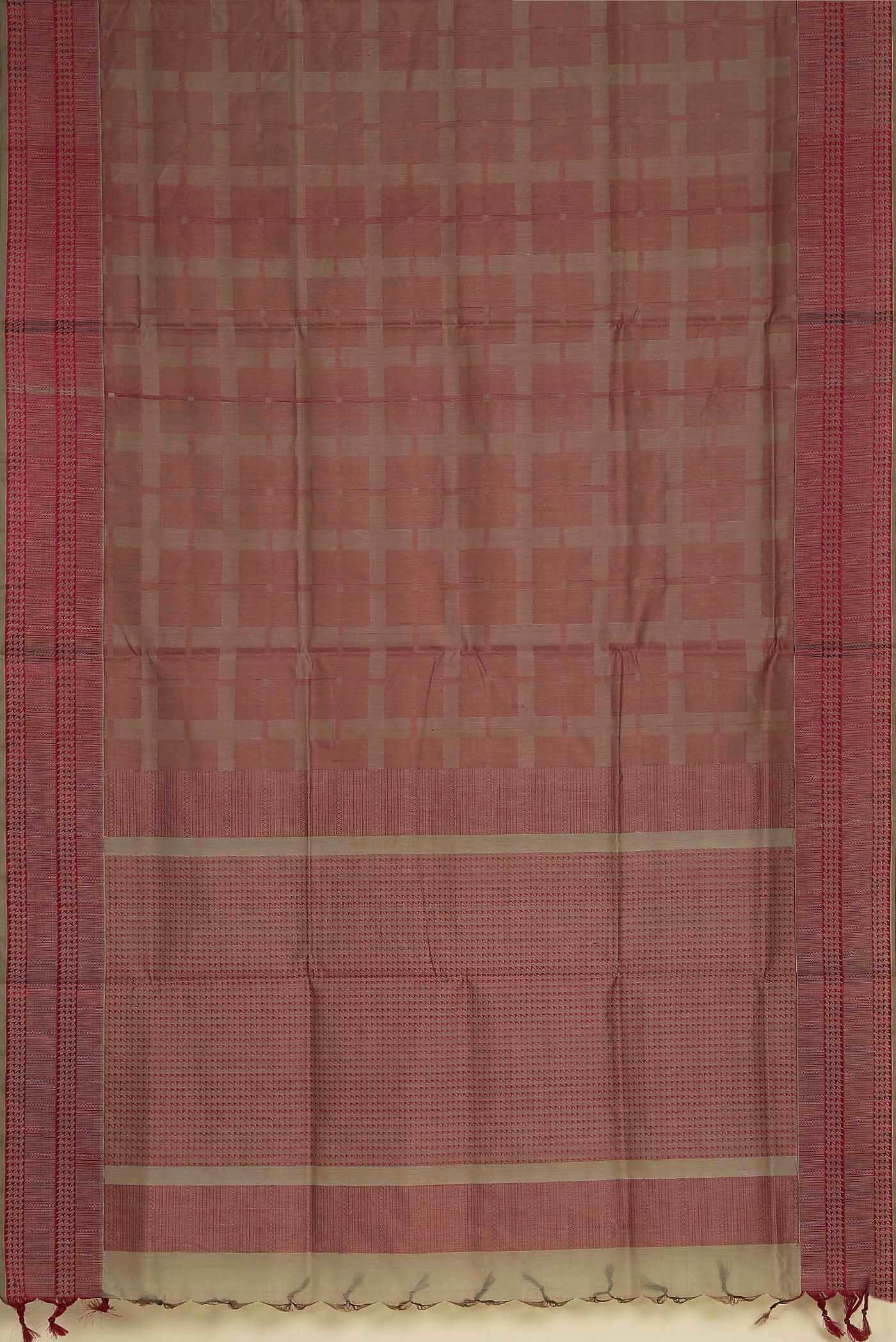 Pink Silk Cotton Saree