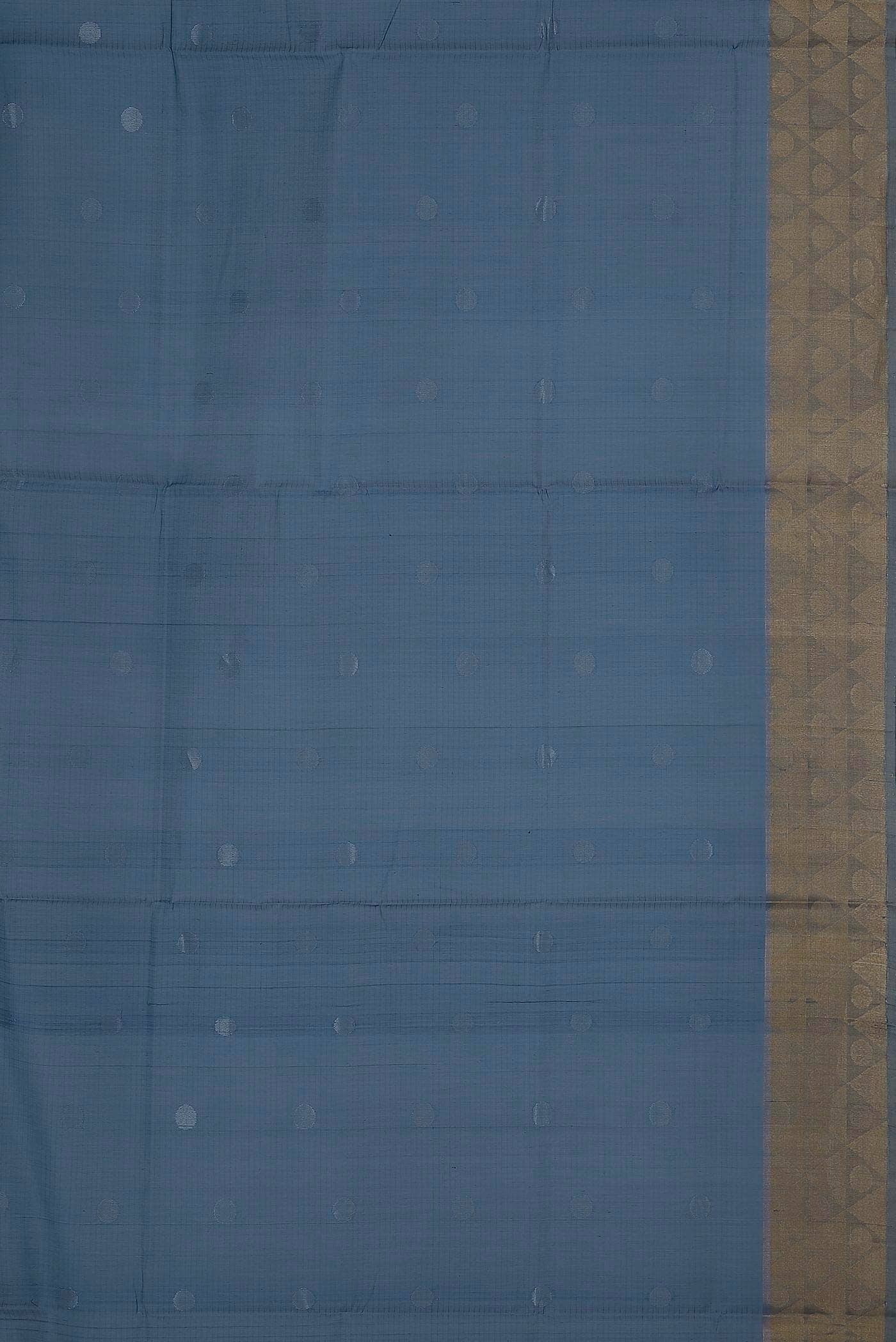 Blue Silk Cotton Saree