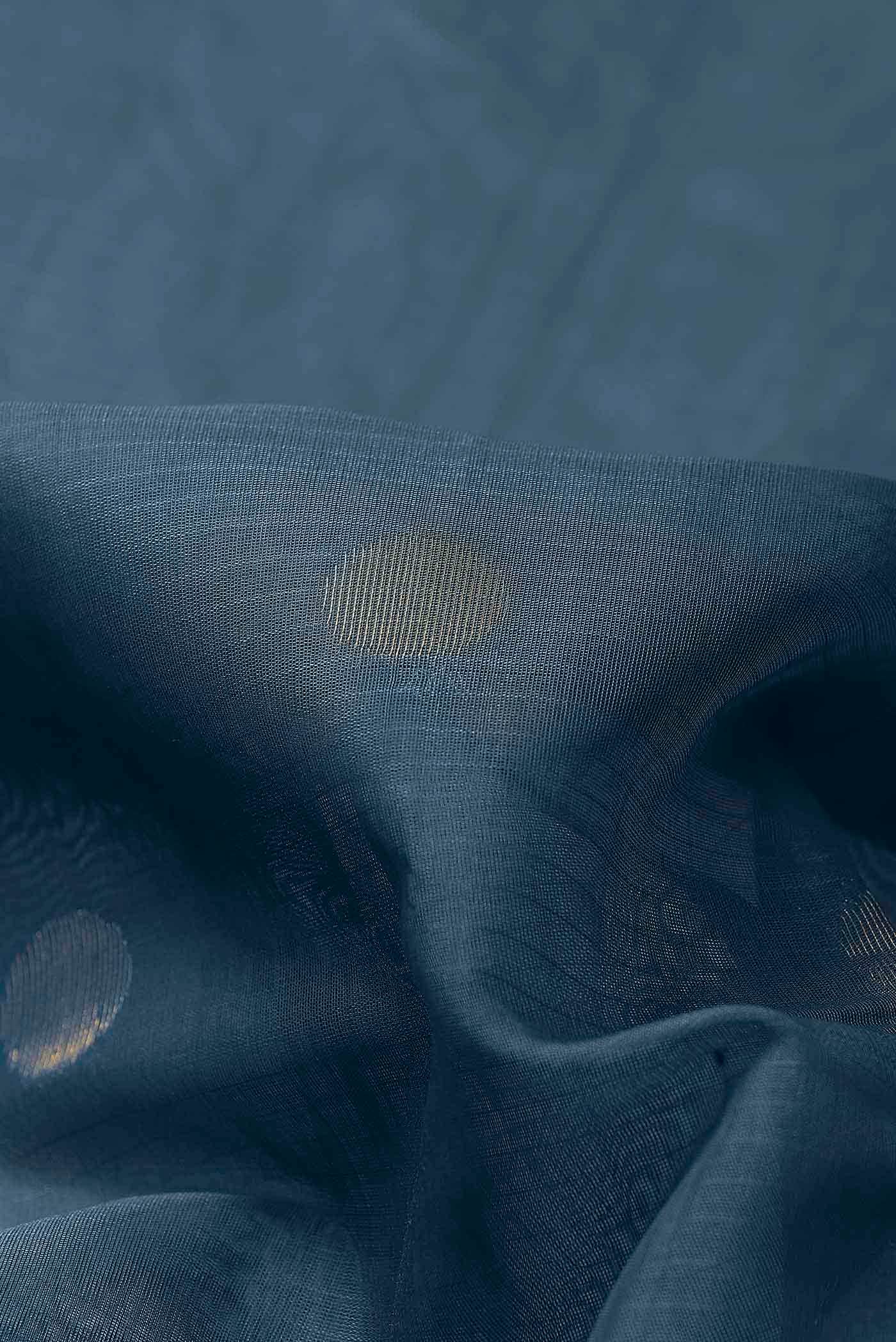 Blue Silk Cotton Saree