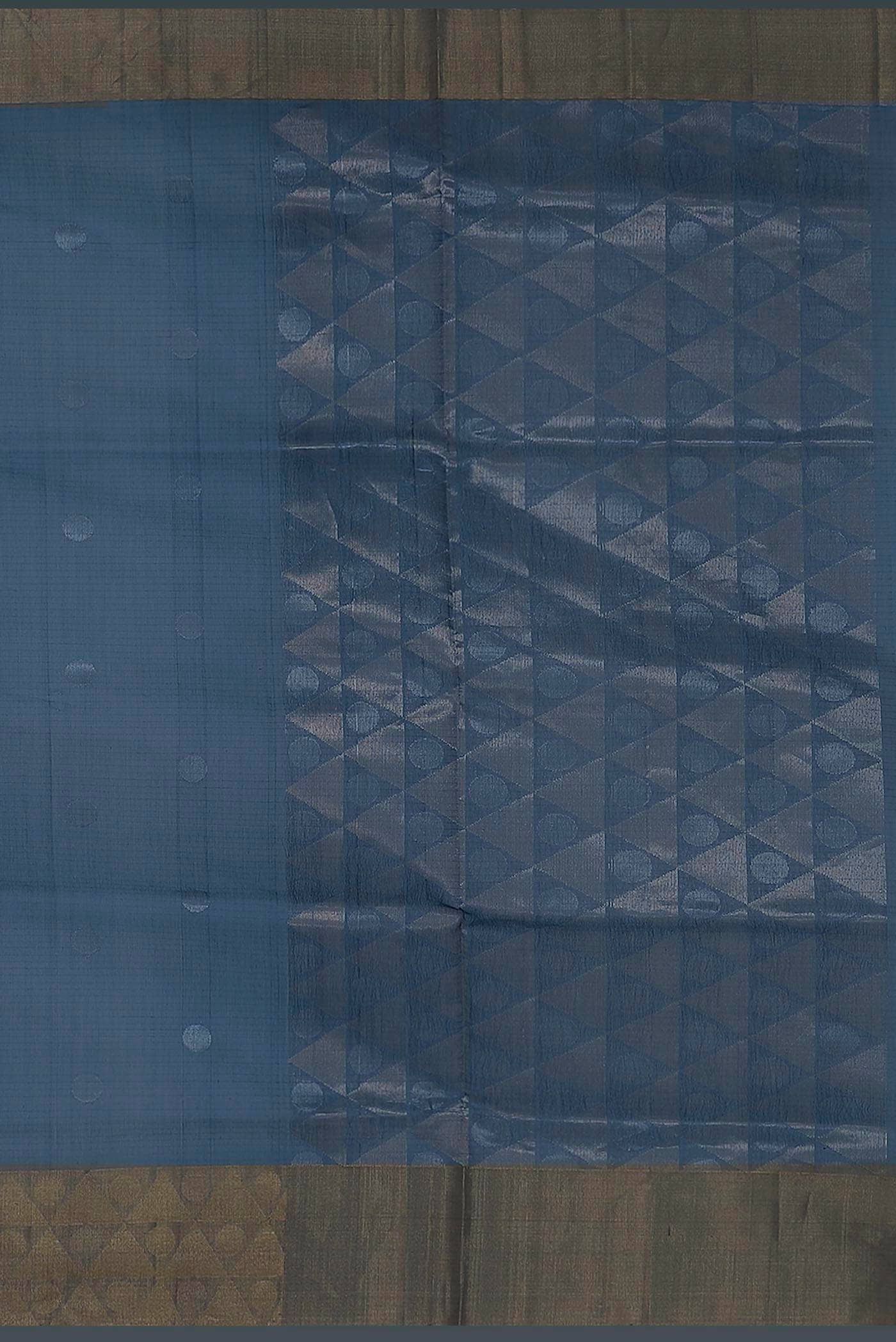 Blue Silk Cotton Saree