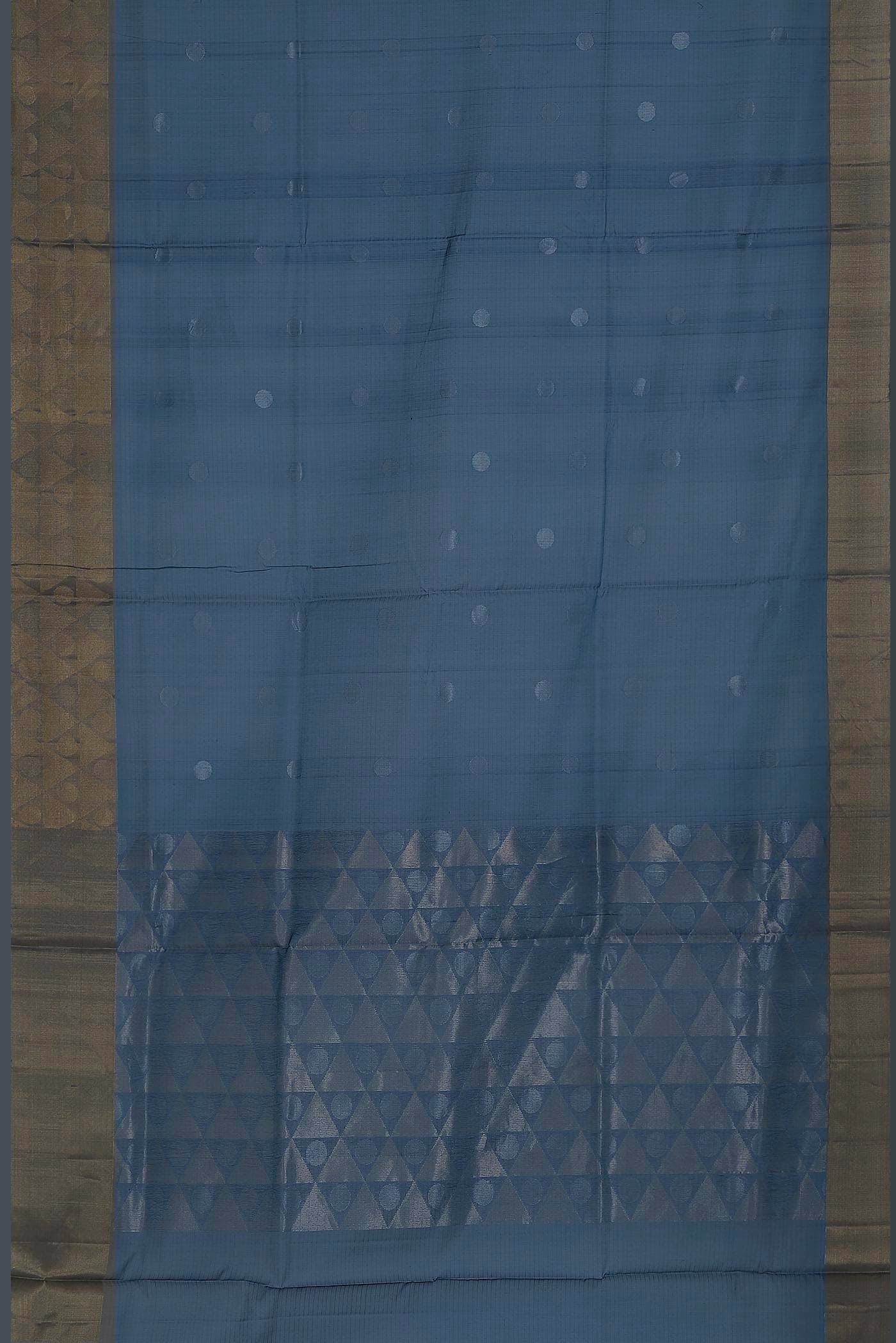 Blue Silk Cotton Saree