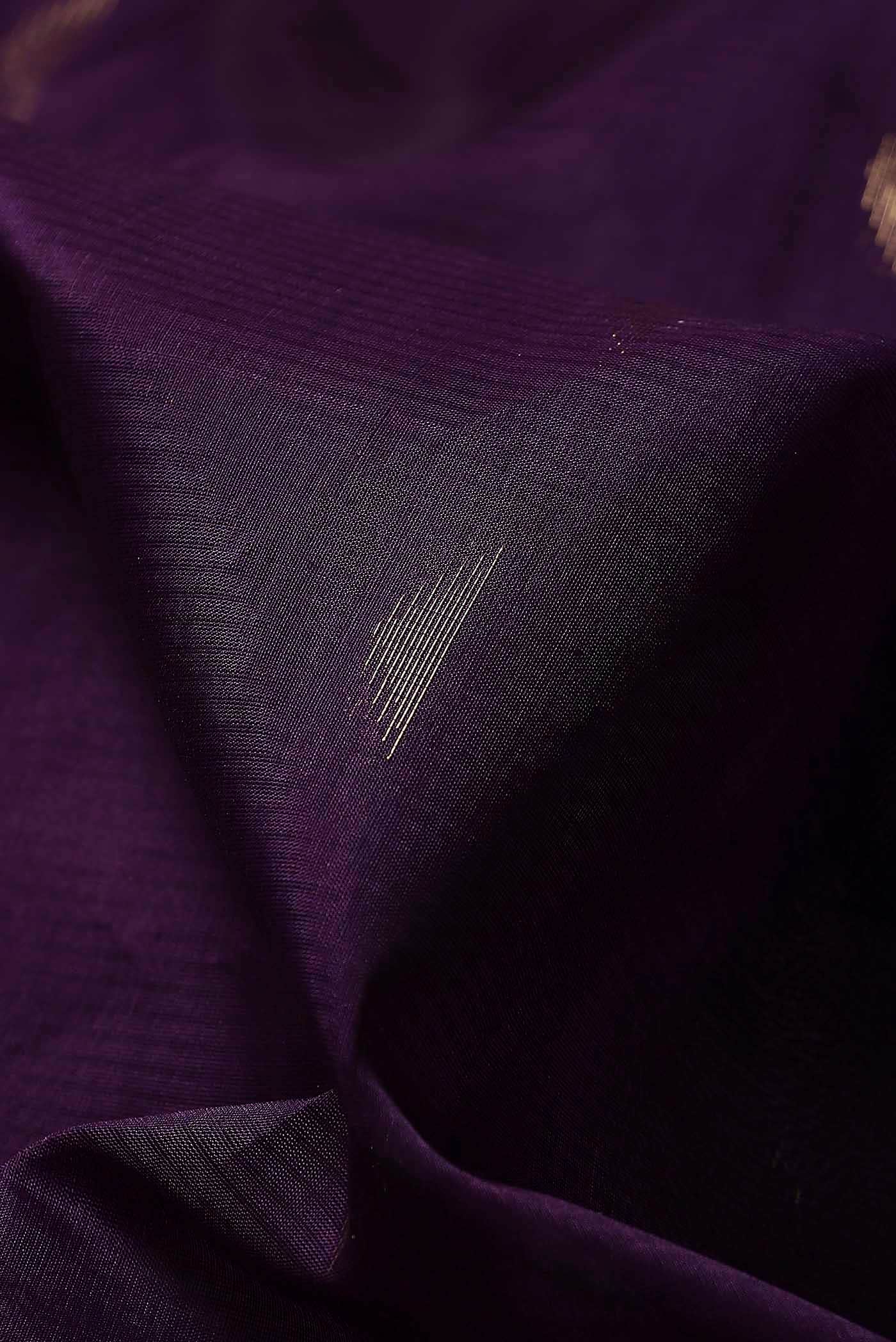Violet Silk Cotton Saree