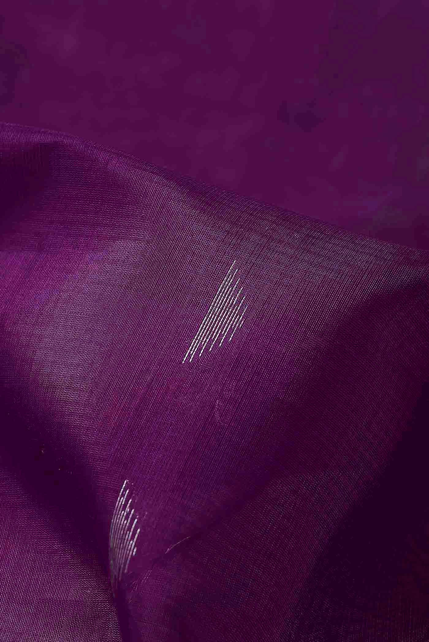 Purple Silk Cotton Saree