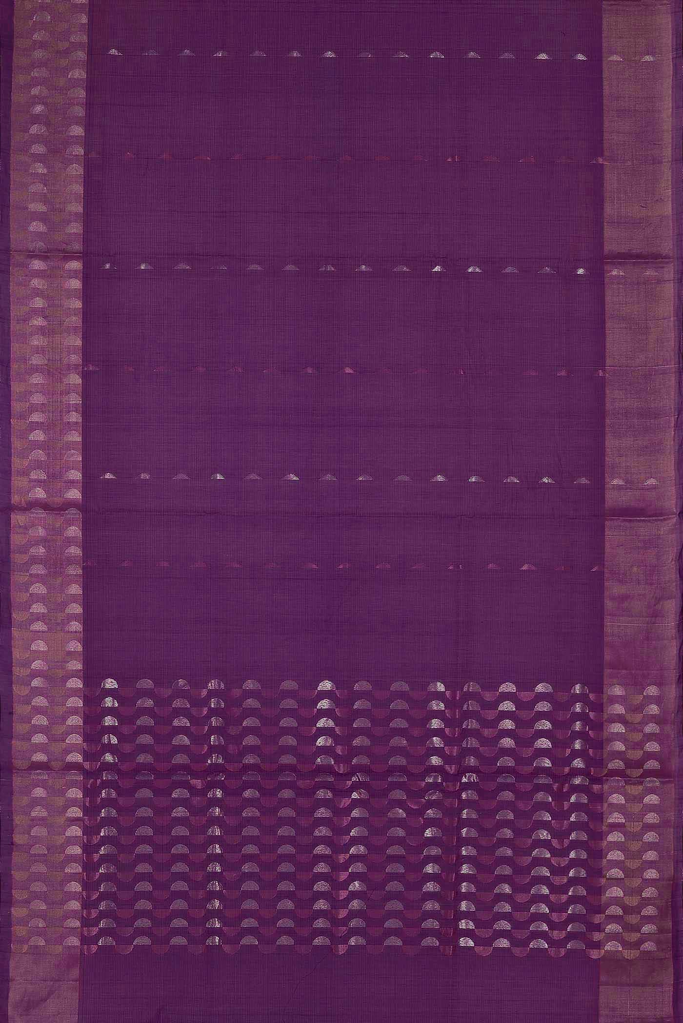Purple Silk Cotton Saree