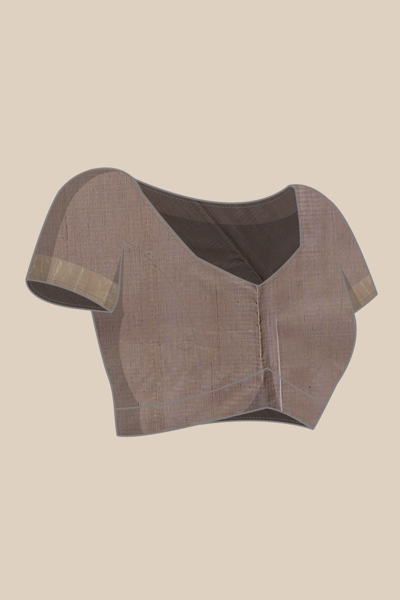 Brown Silk Cotton Saree