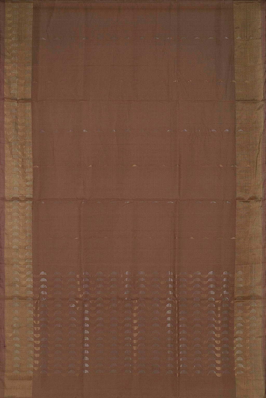 Brown Silk Cotton Saree