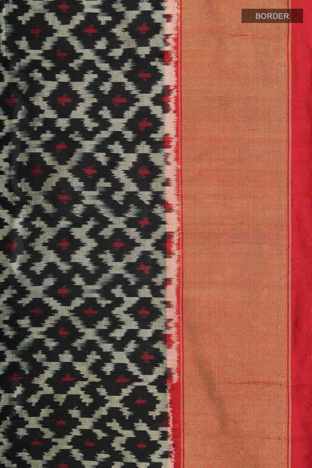 Black Pochampally Silk Saree