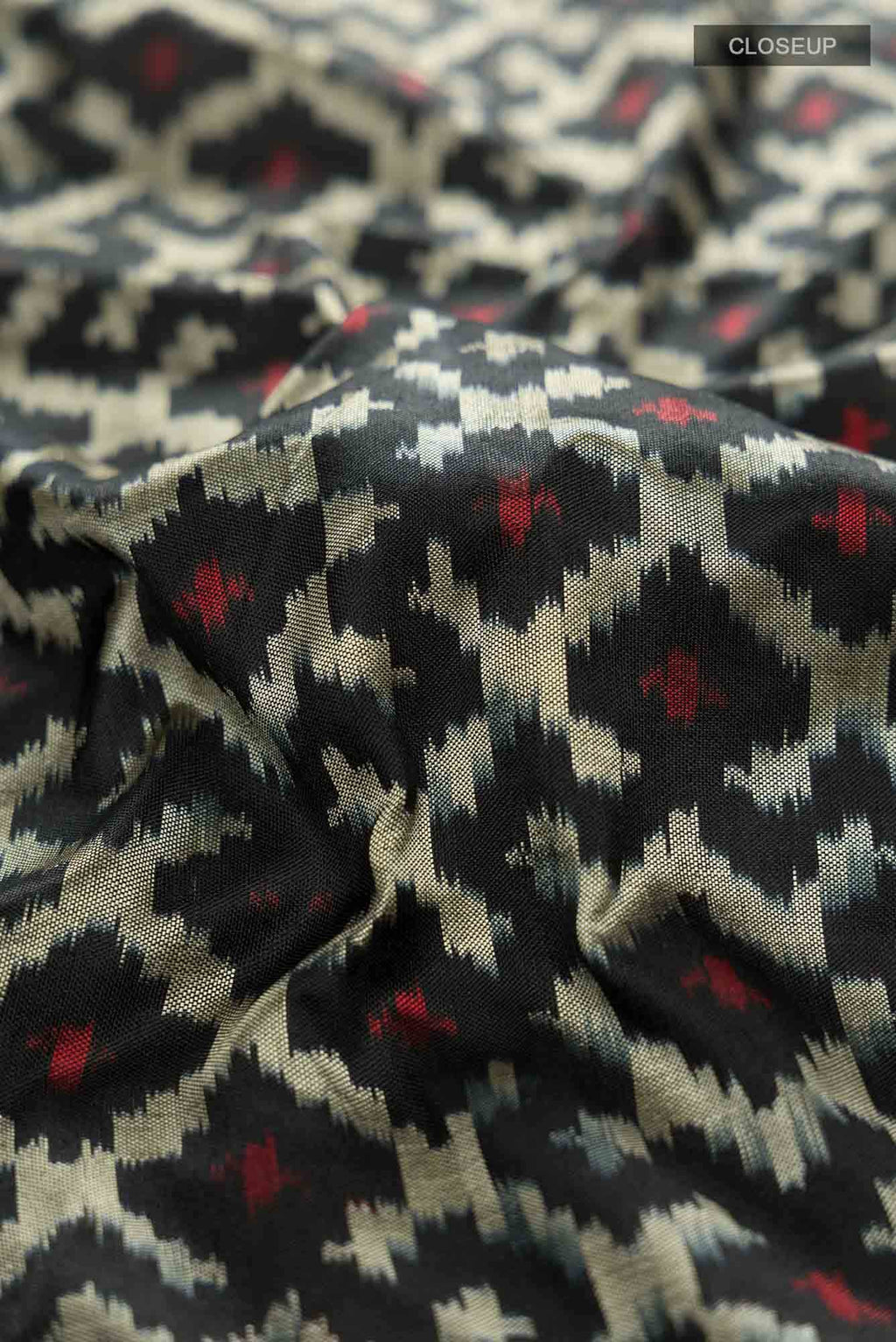 Black Pochampally Silk Saree