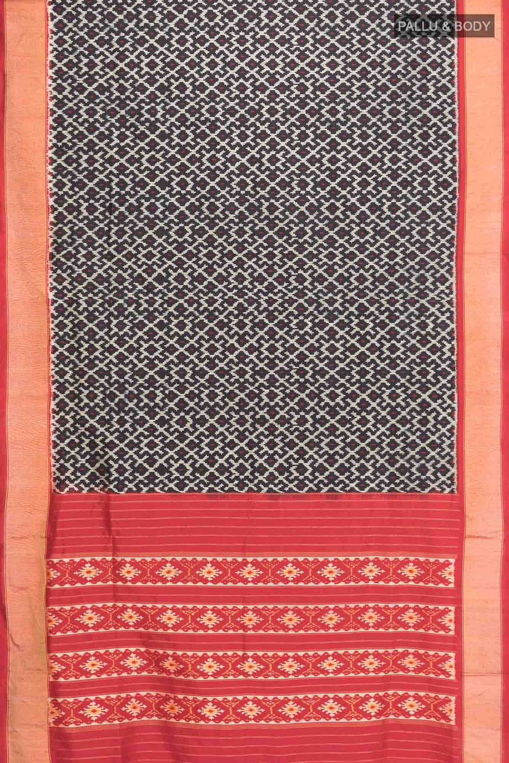 Black Pochampally Silk Saree