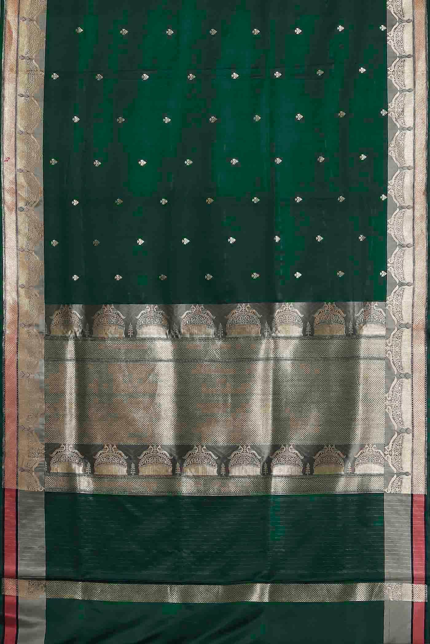 Green Banarasi Silk Saree