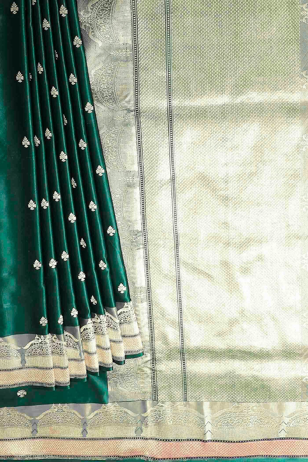 Green Banarasi Silk Saree