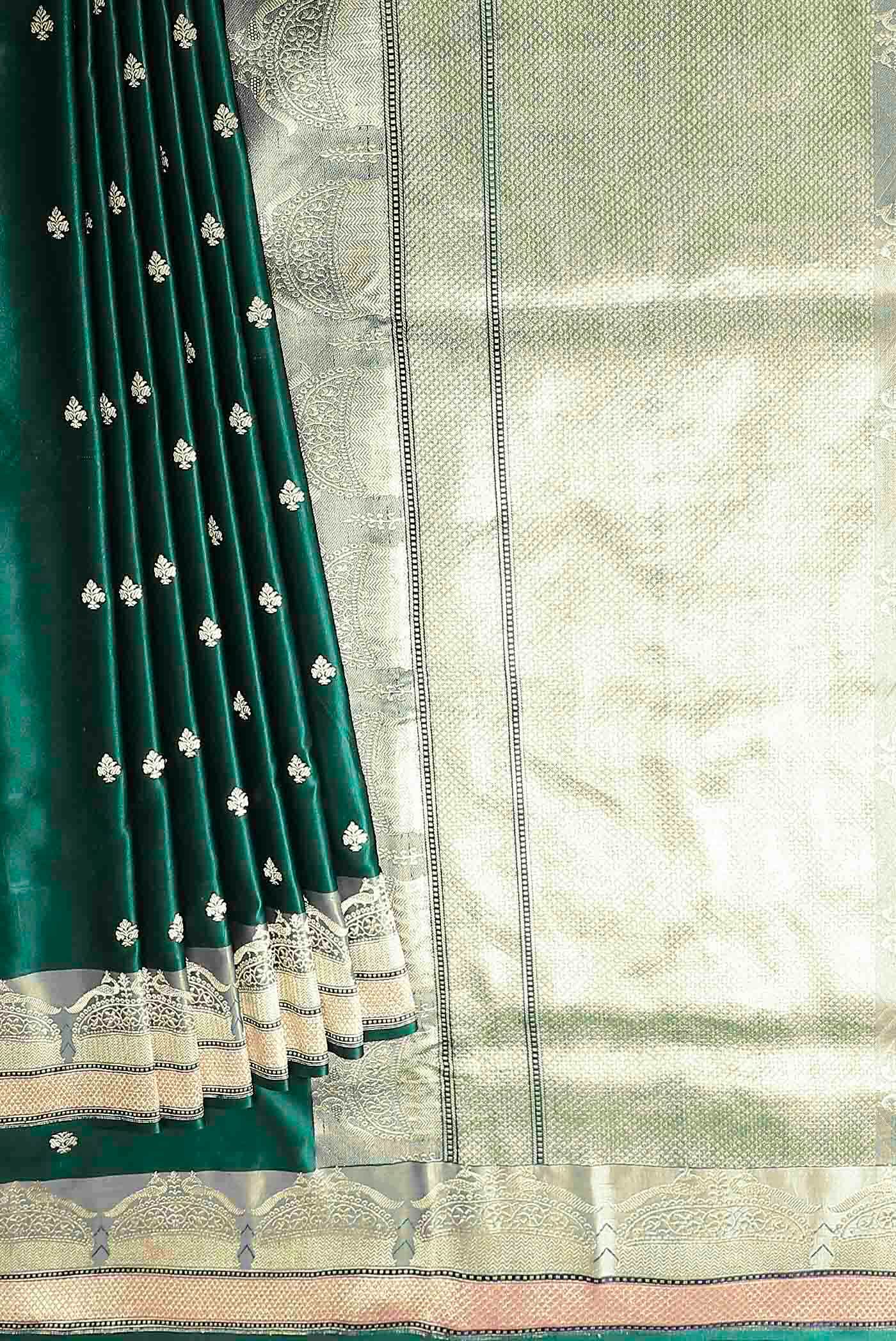 Green Banarasi Silk Saree