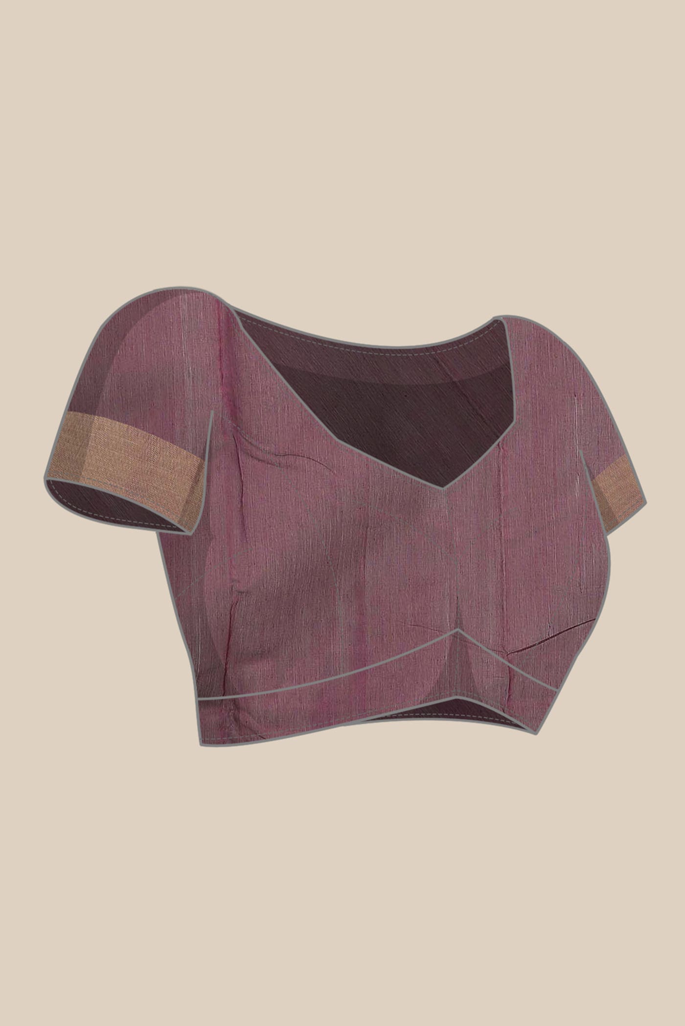 Maroon Chanderi Silk Cotton Saree