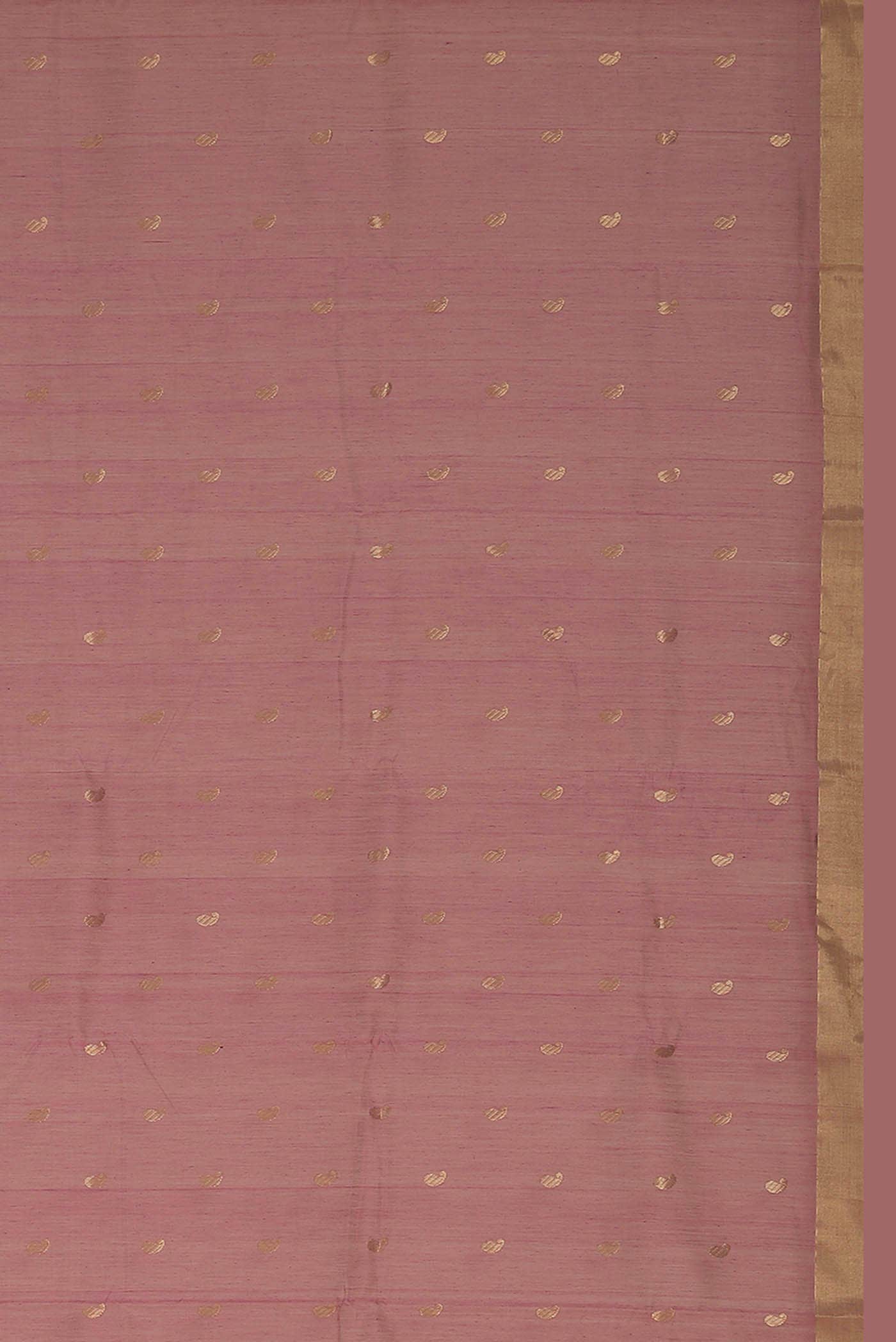 Coral Chanderi Silk Cotton Saree