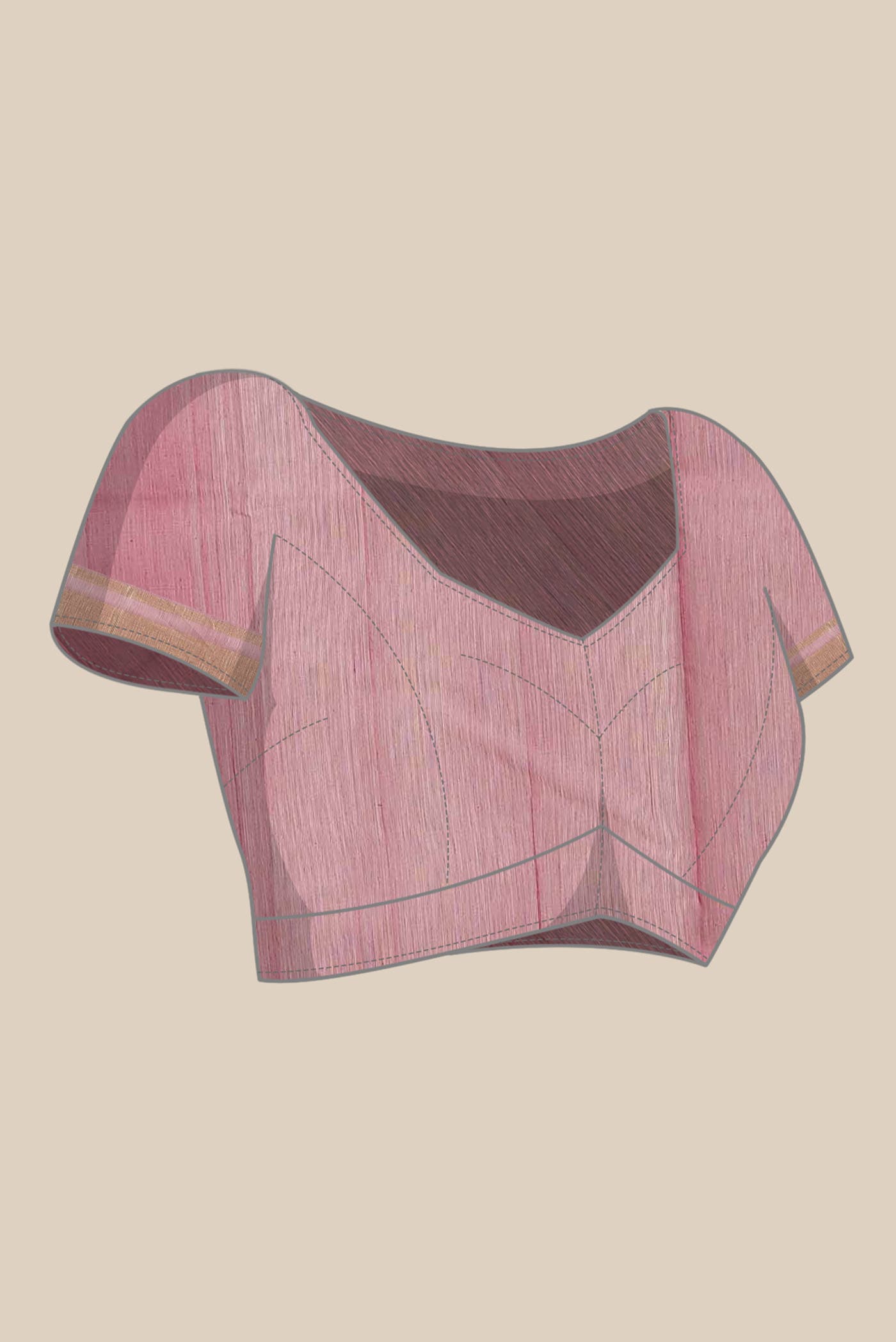 Pink Chanderi Silk Cotton Saree