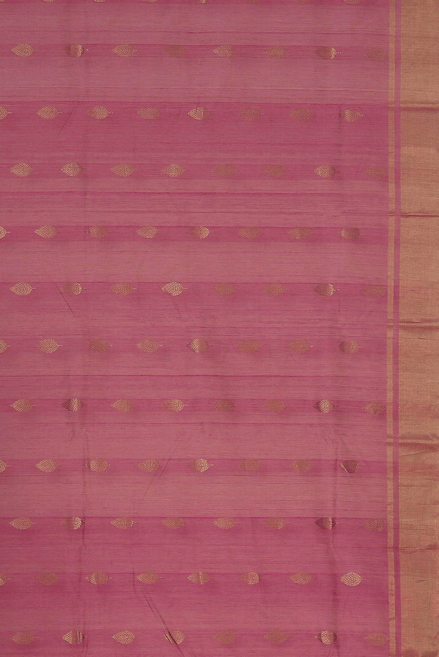 Pink Chanderi Silk Cotton Saree