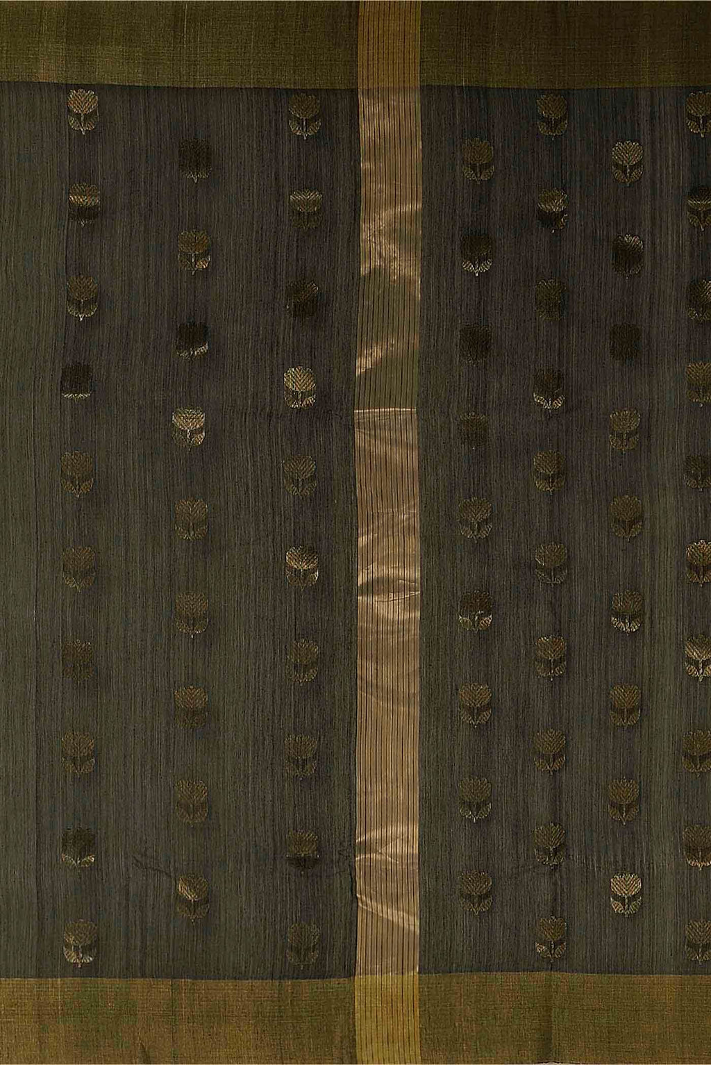 Grey Chanderi Silk Cotton Saree