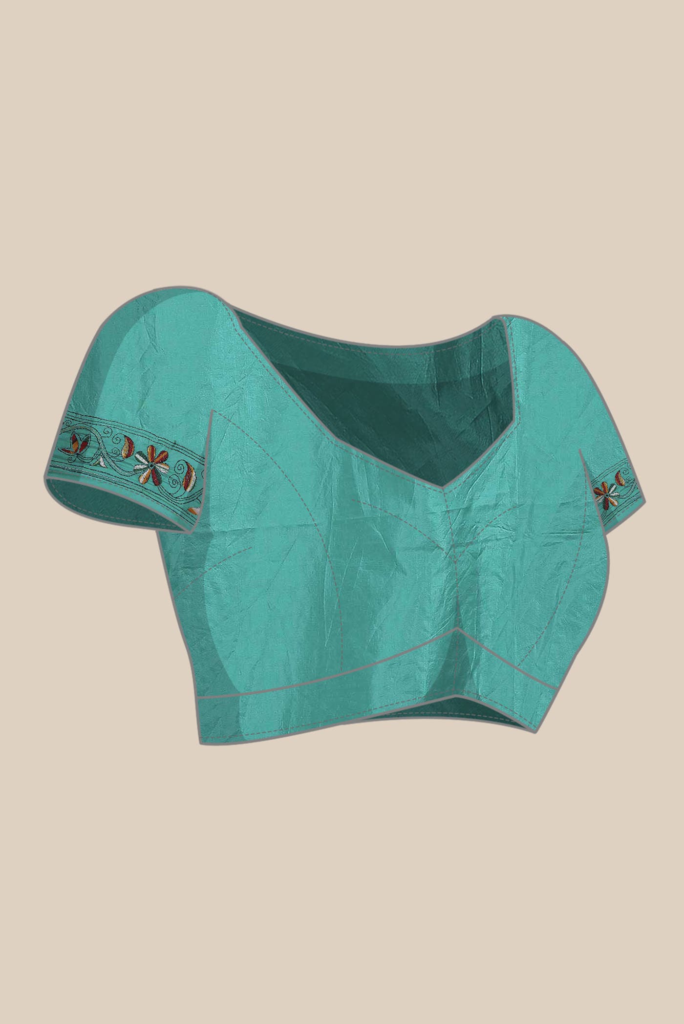 Green Tussar Silk Saree