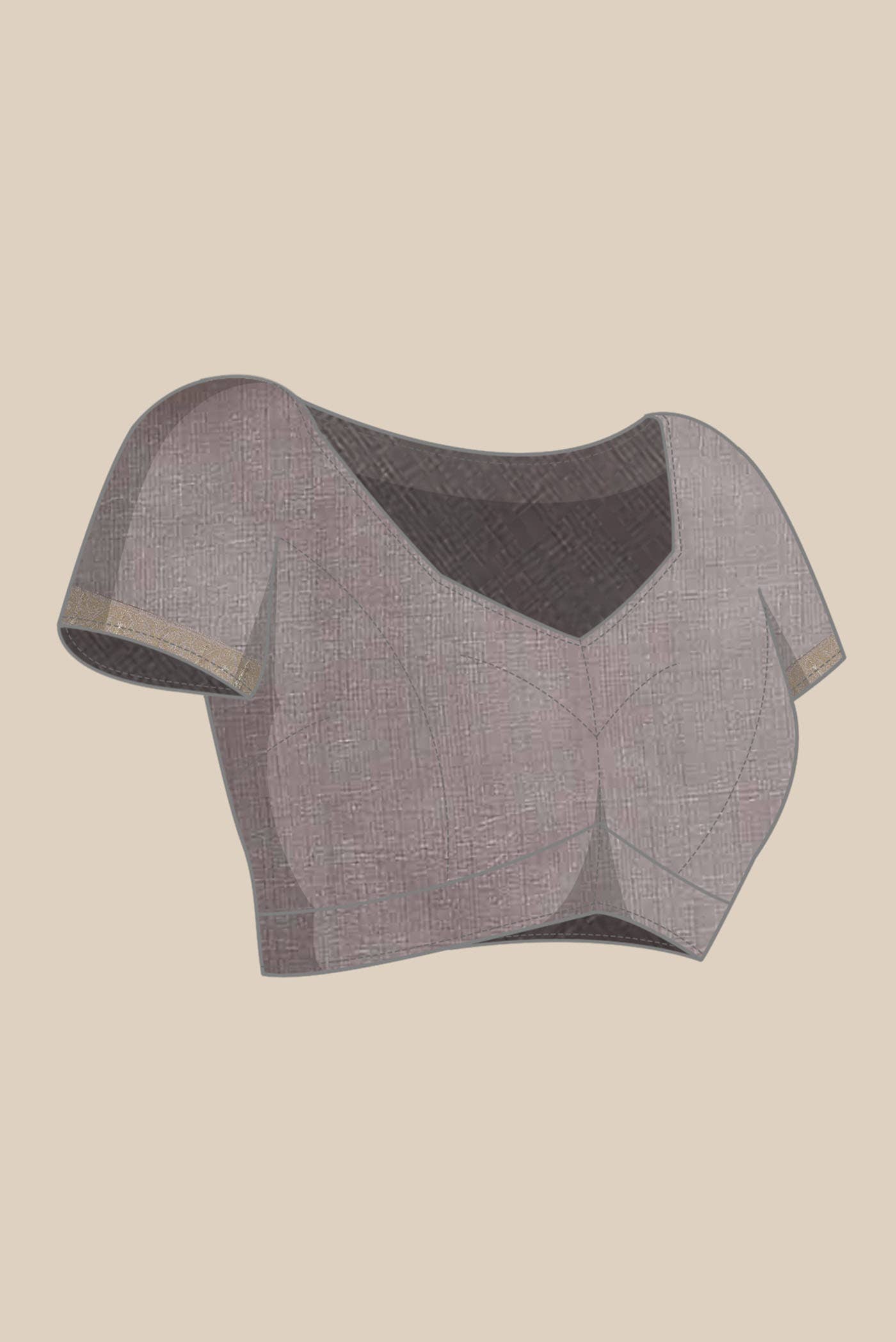 Grey Banarasi Raw Silk Saree