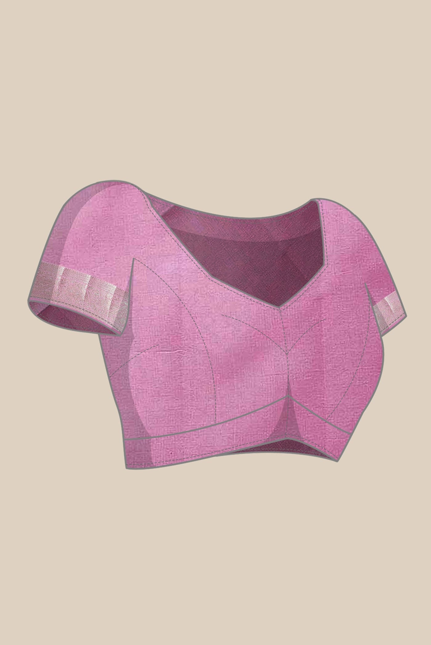 Pink Banarasi Raw Silk Saree