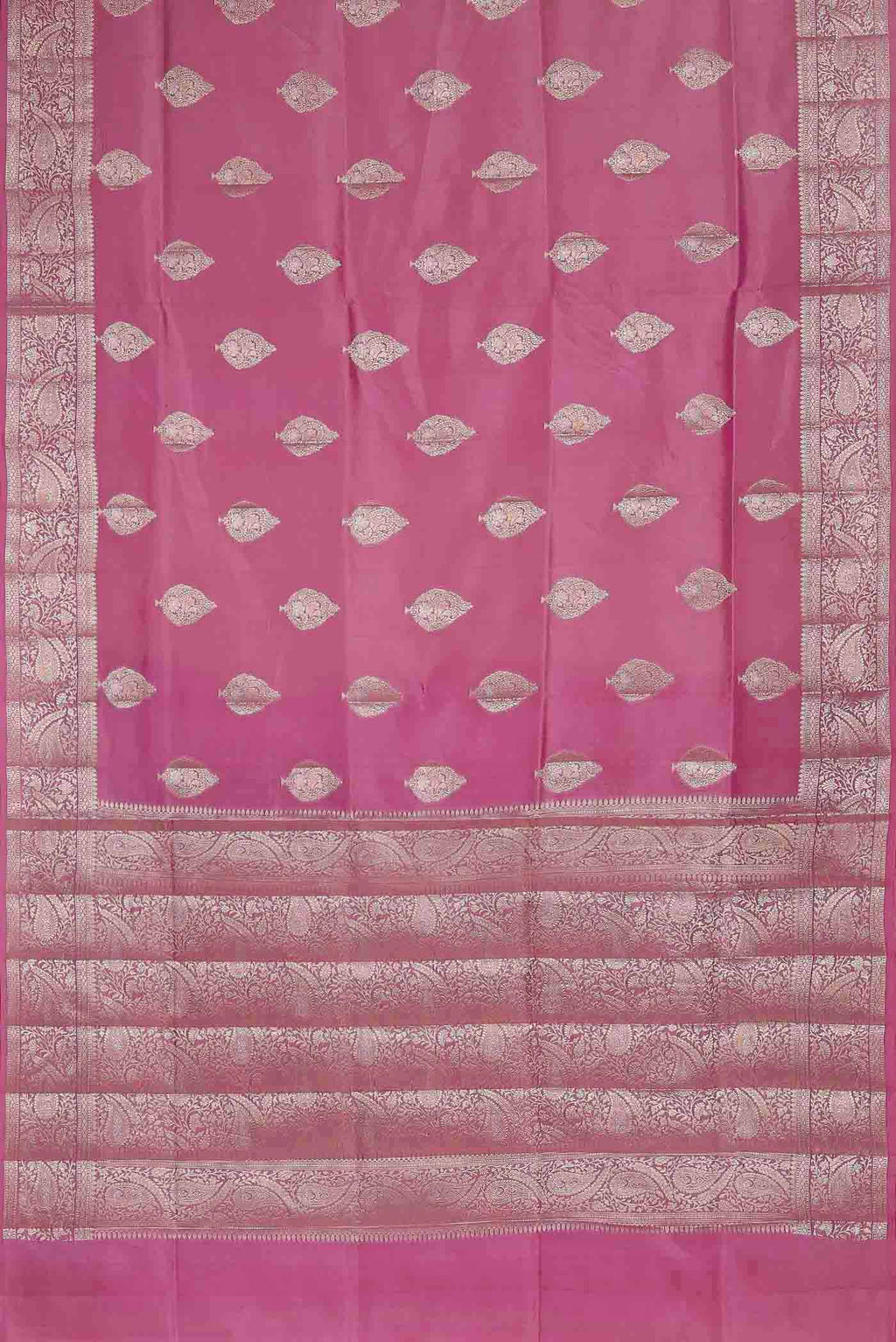 Pink Banarasi Raw Silk Saree