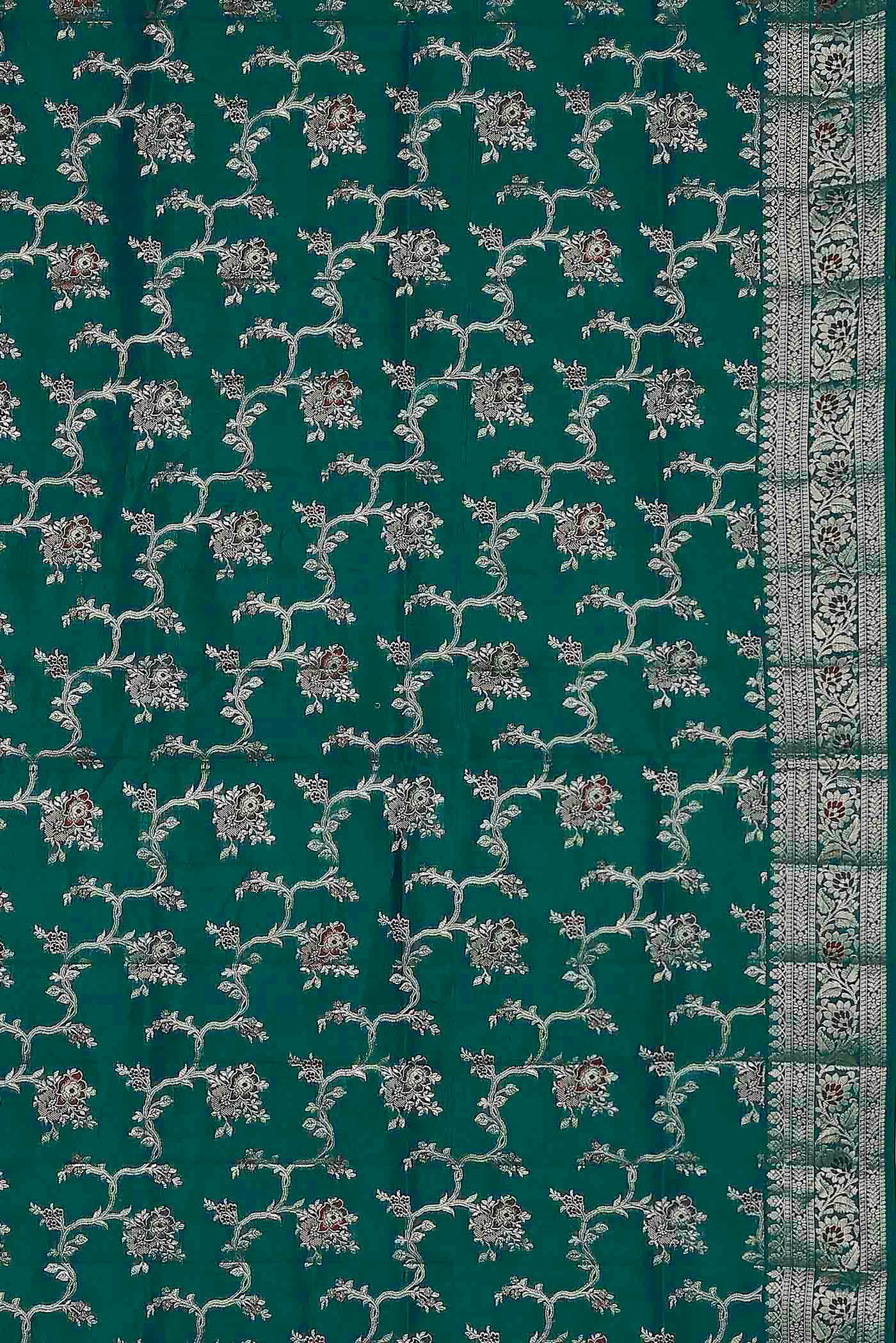 Blue Banarasi Raw Silk Saree