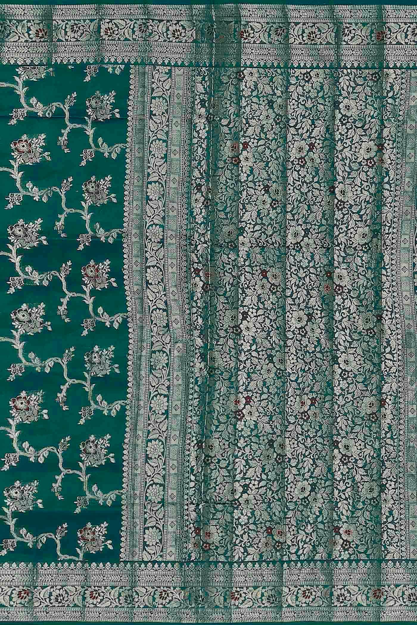 Blue Banarasi Raw Silk Saree