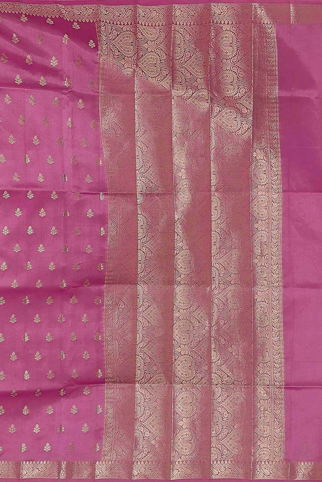 Pink Banarasi Raw Silk Saree