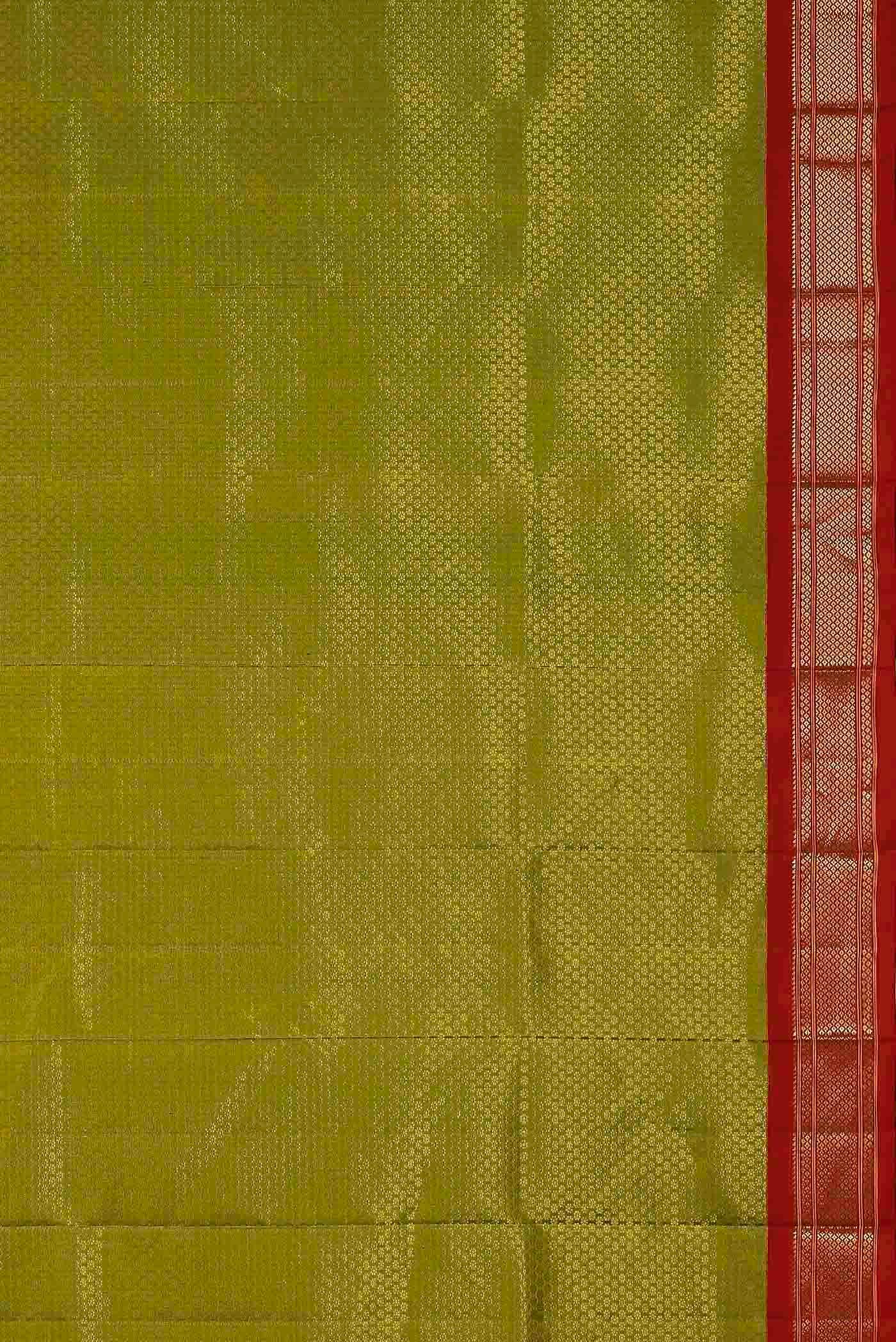 Green Gadwal Silk Saree