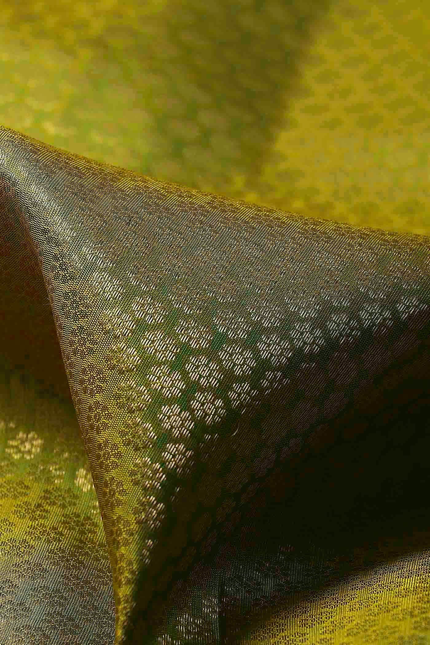 Green Gadwal Silk Saree