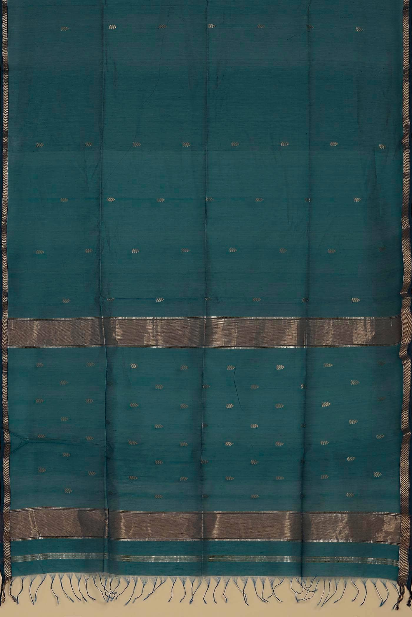 Blue Maheshwari Silk Cotton Saree