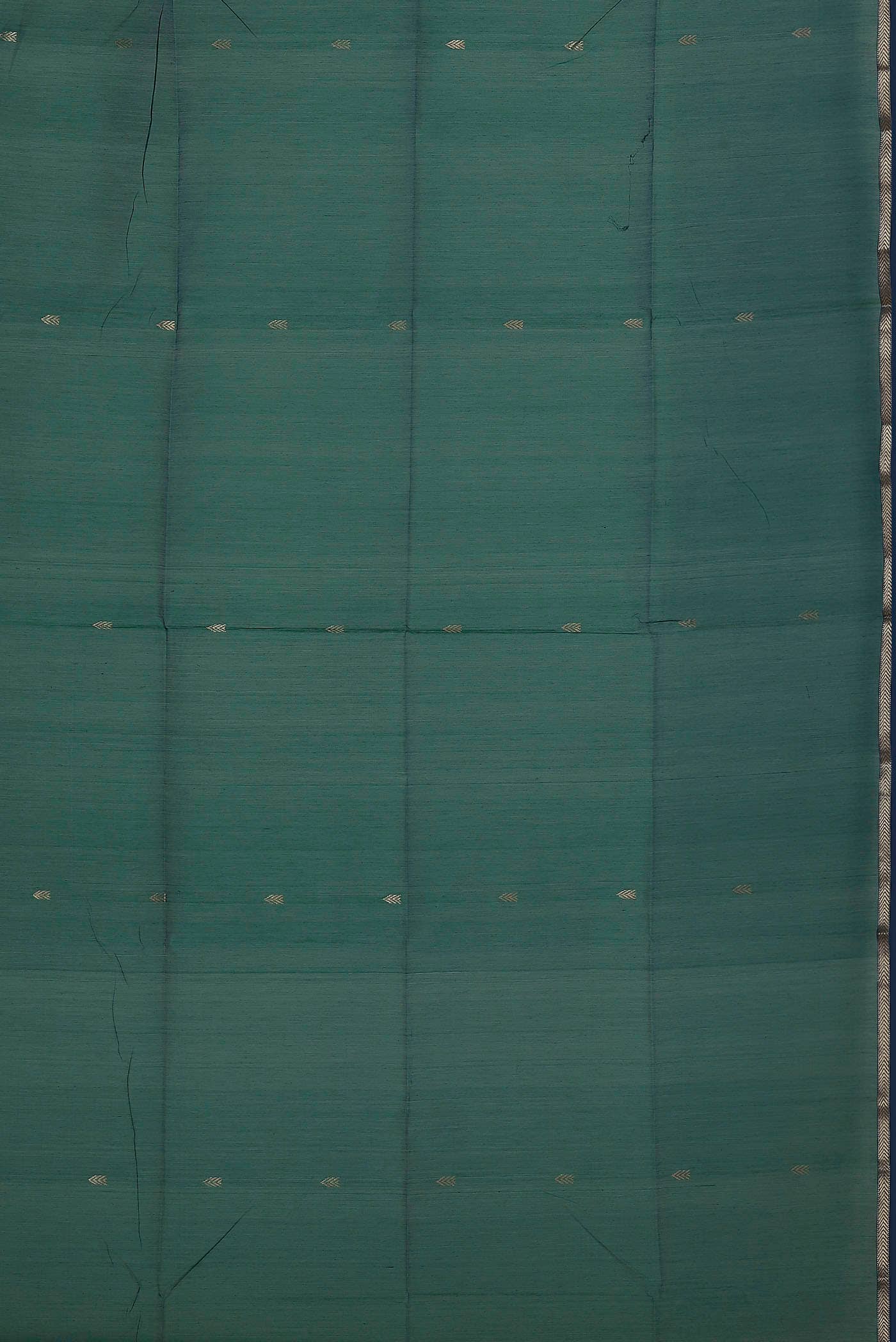 Green Maheshwari Silk Cotton Saree
