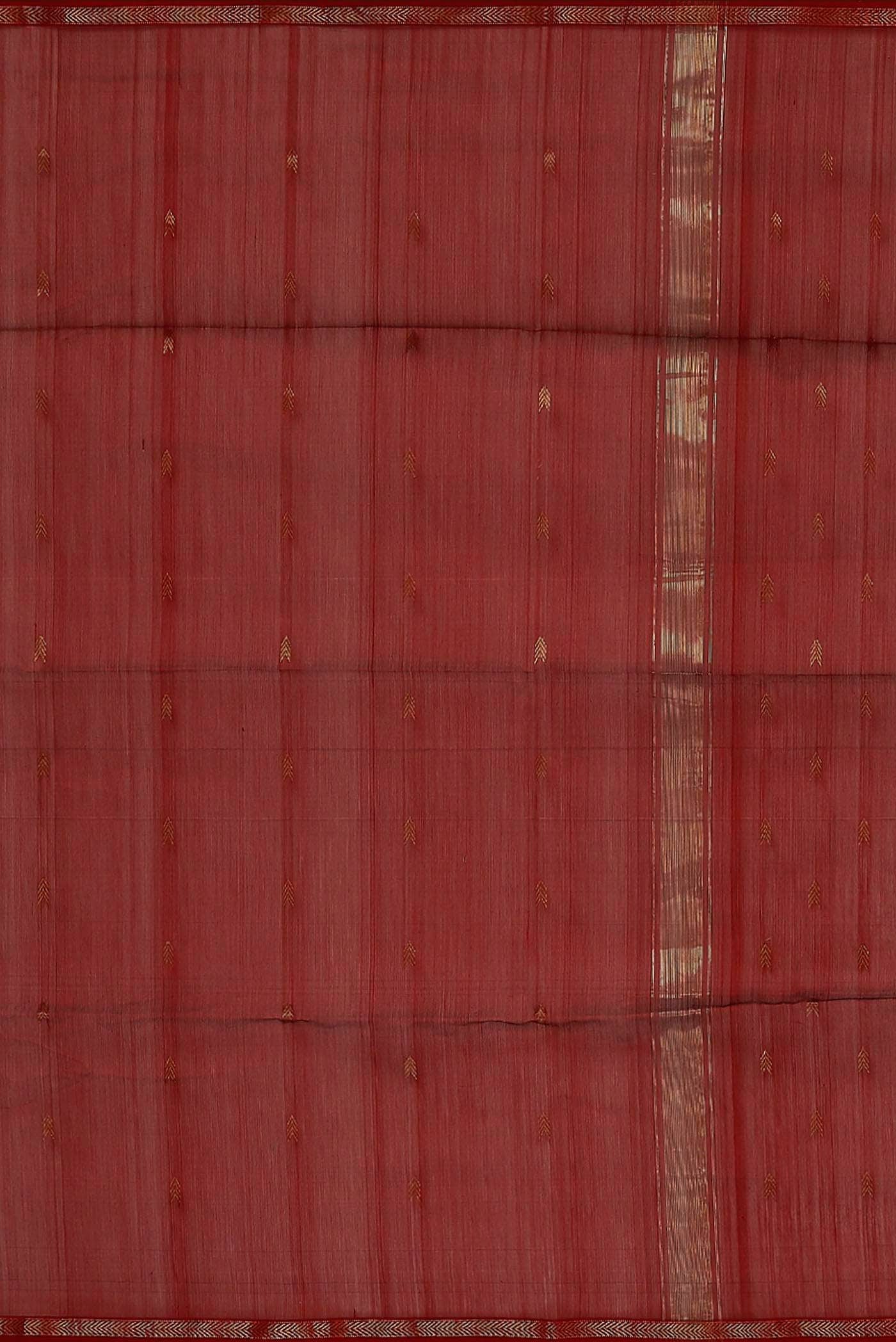 Red Maheshwari Silk Cotton Saree