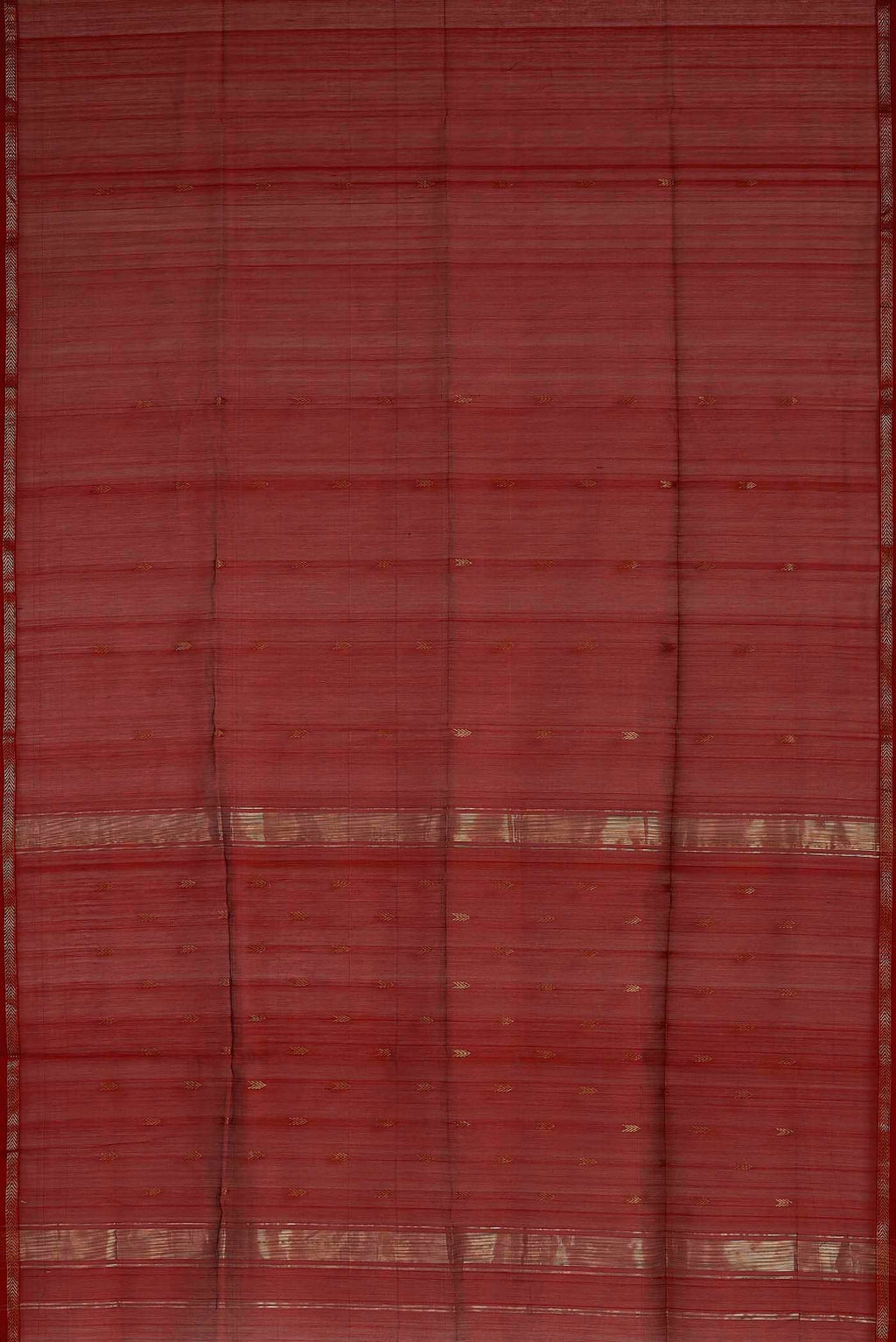 Red Maheshwari Silk Cotton Saree