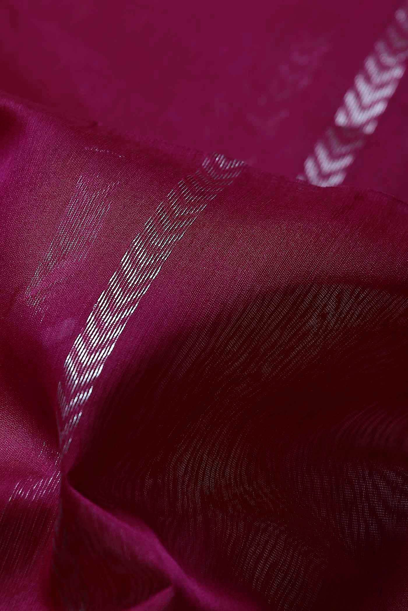 Pink Maheshwari Silk Cotton Saree