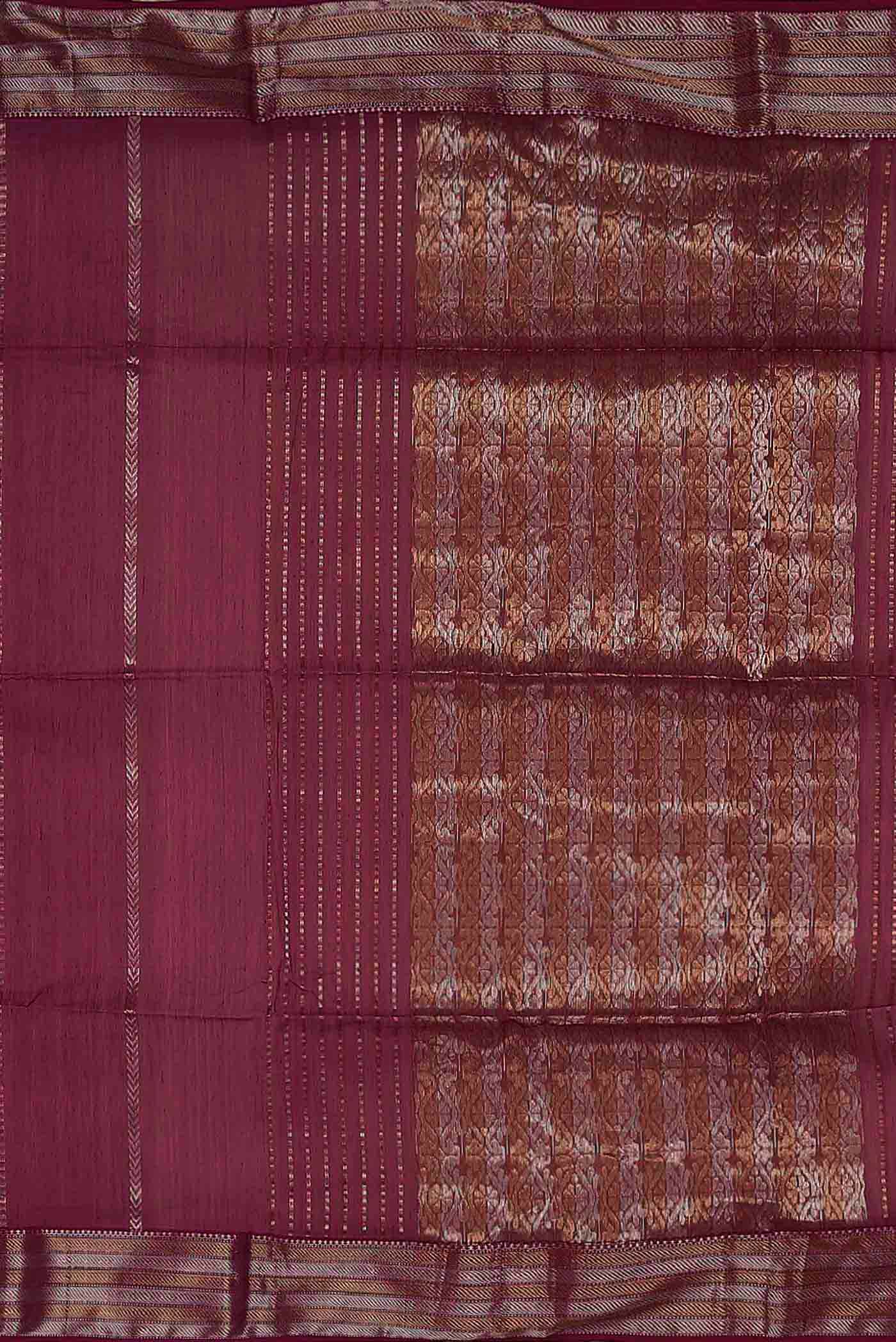 Pink Maheshwari Silk Cotton Saree