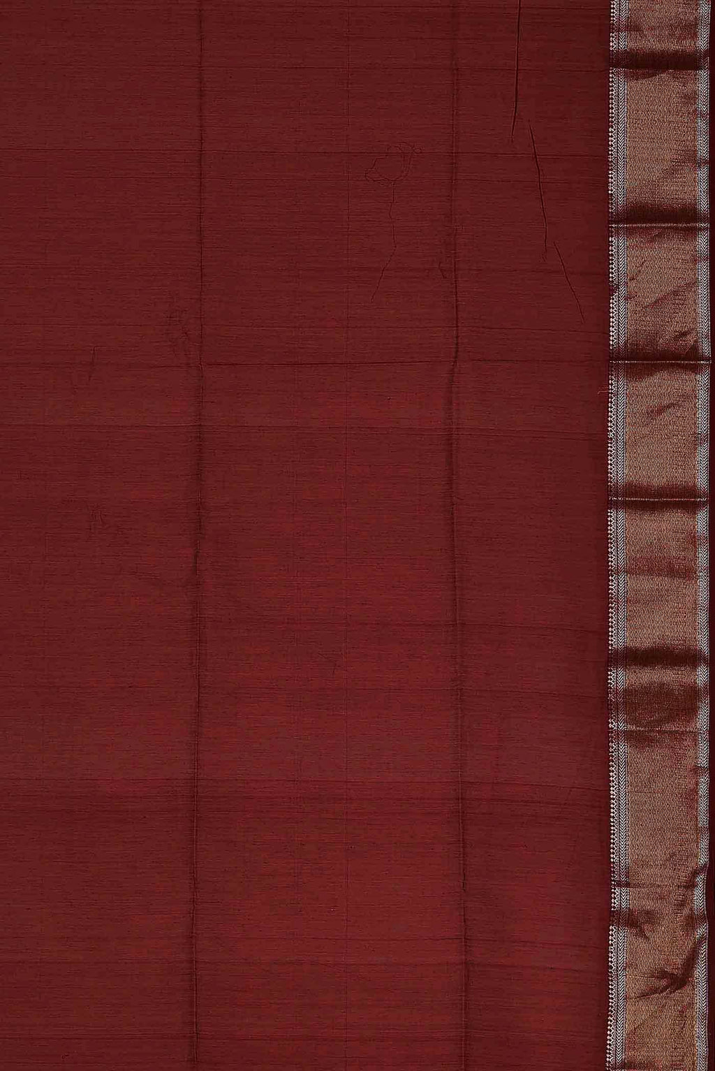 Red Maheshwari Silk Cotton Saree