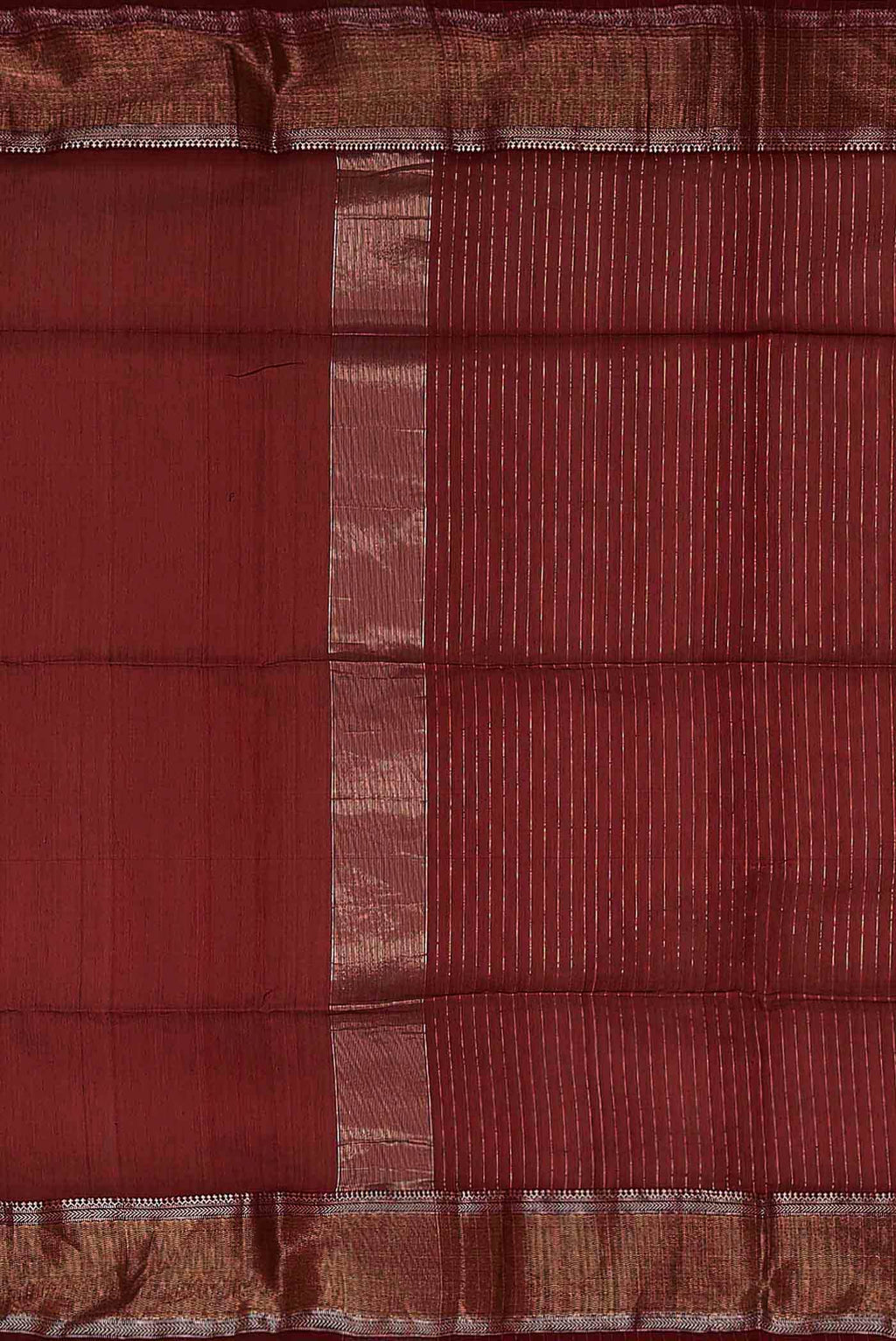 Red Maheshwari Silk Cotton Saree