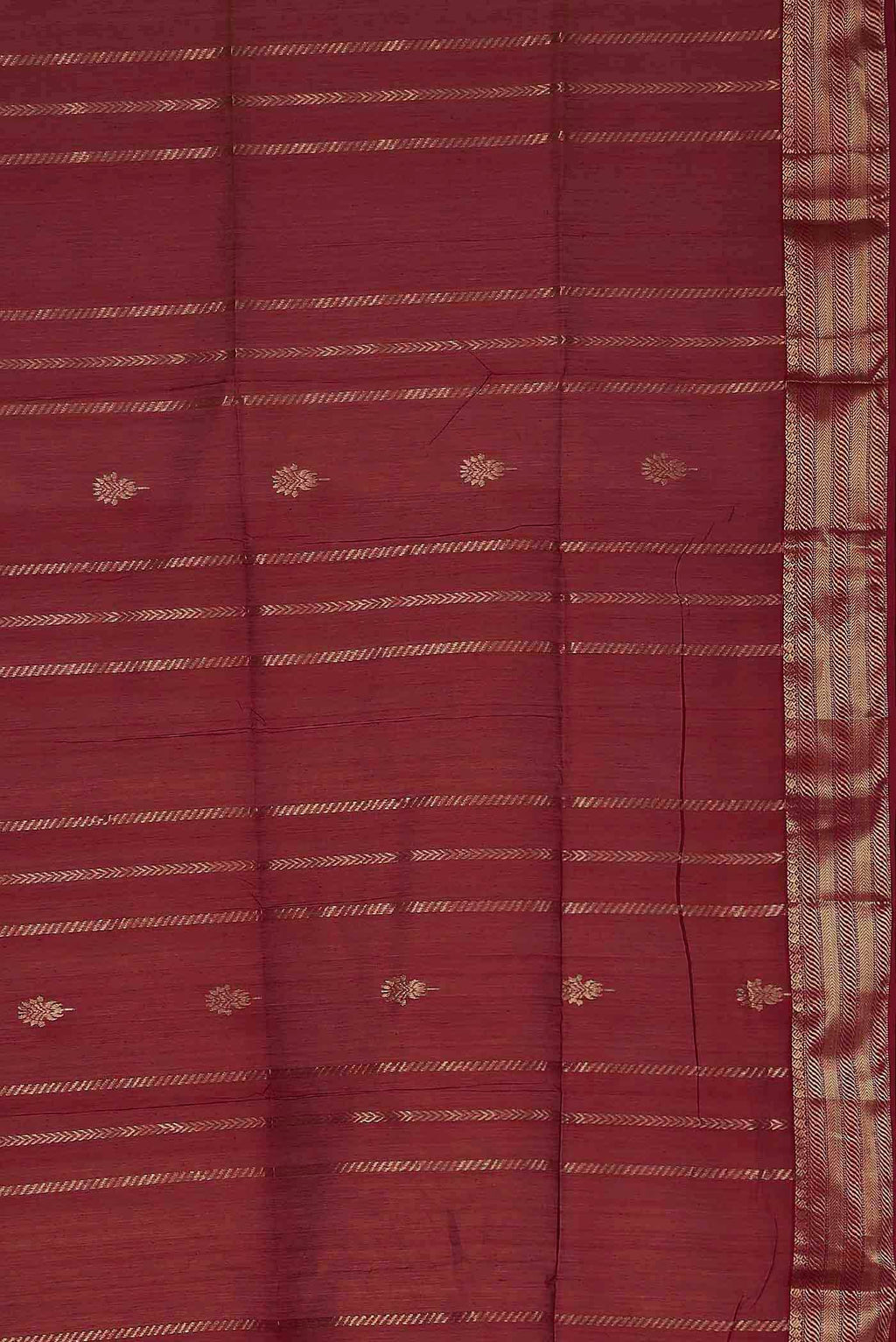 Red Maheshwari Silk Cotton Saree