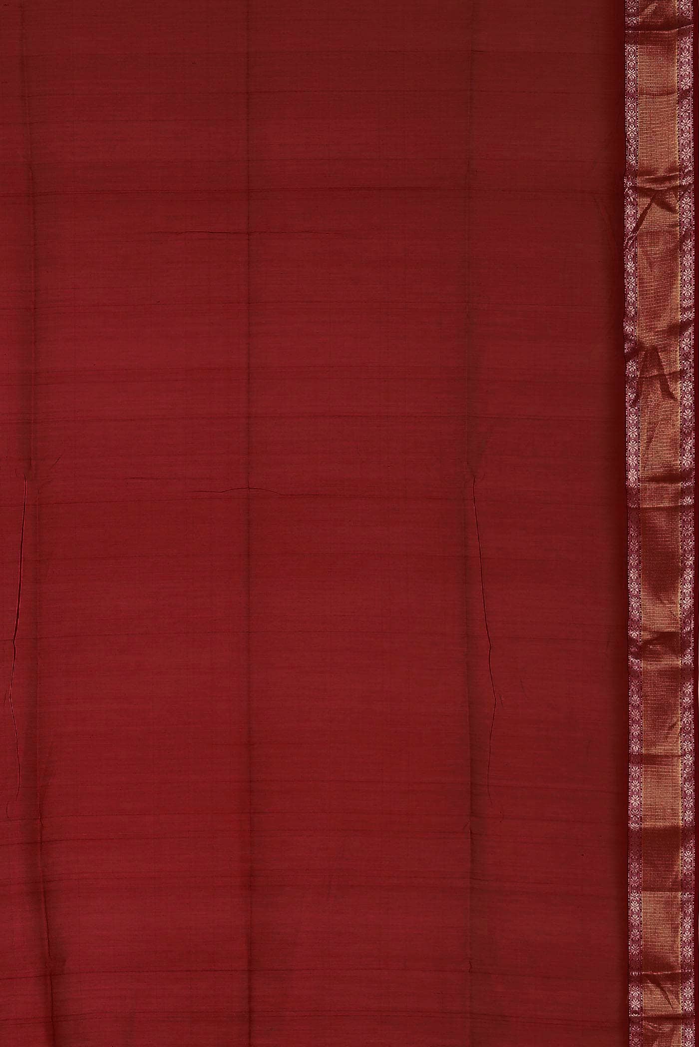 Red Maheshwari Silk Cotton Saree