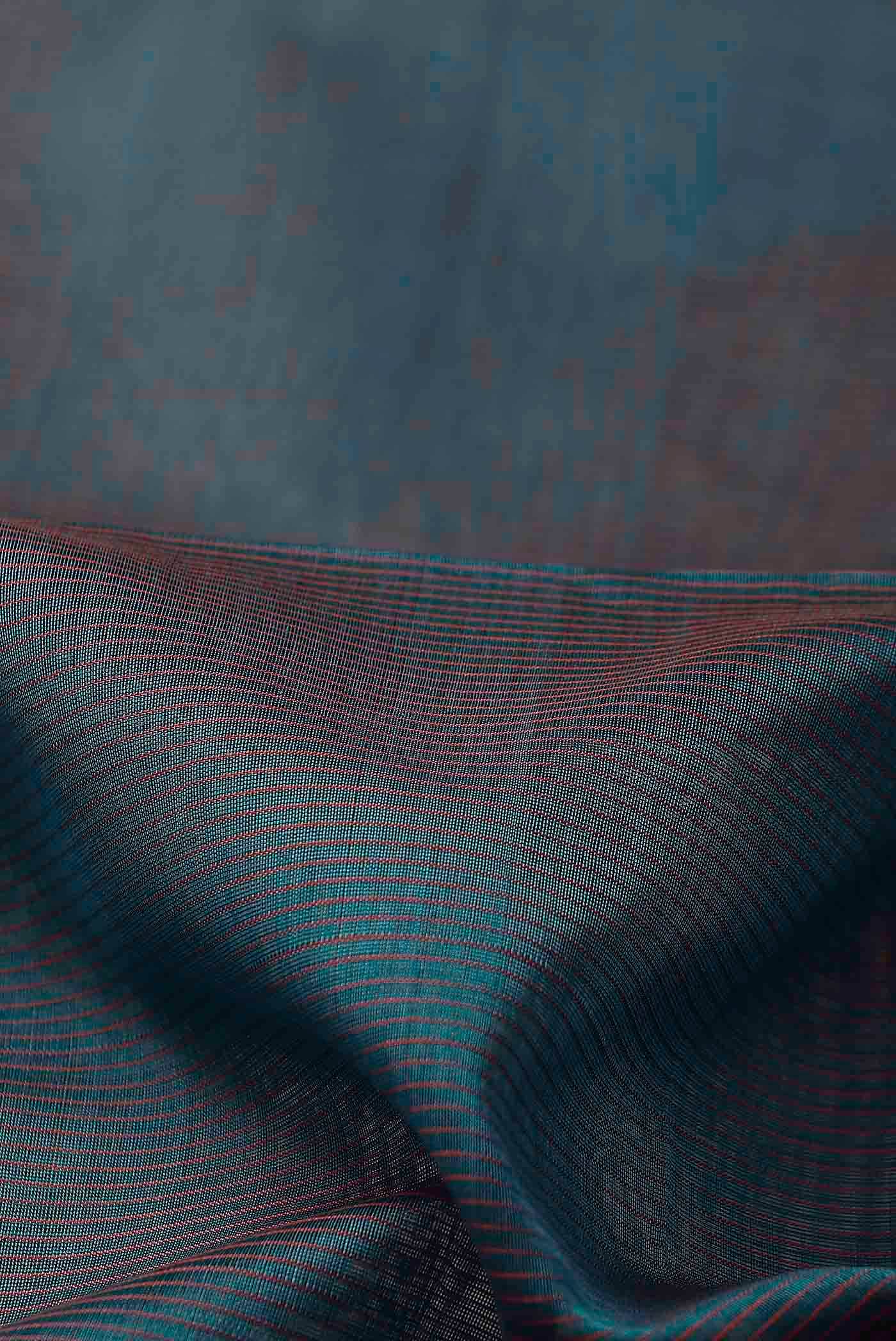 Blue Maheshwari Silk Cotton Saree