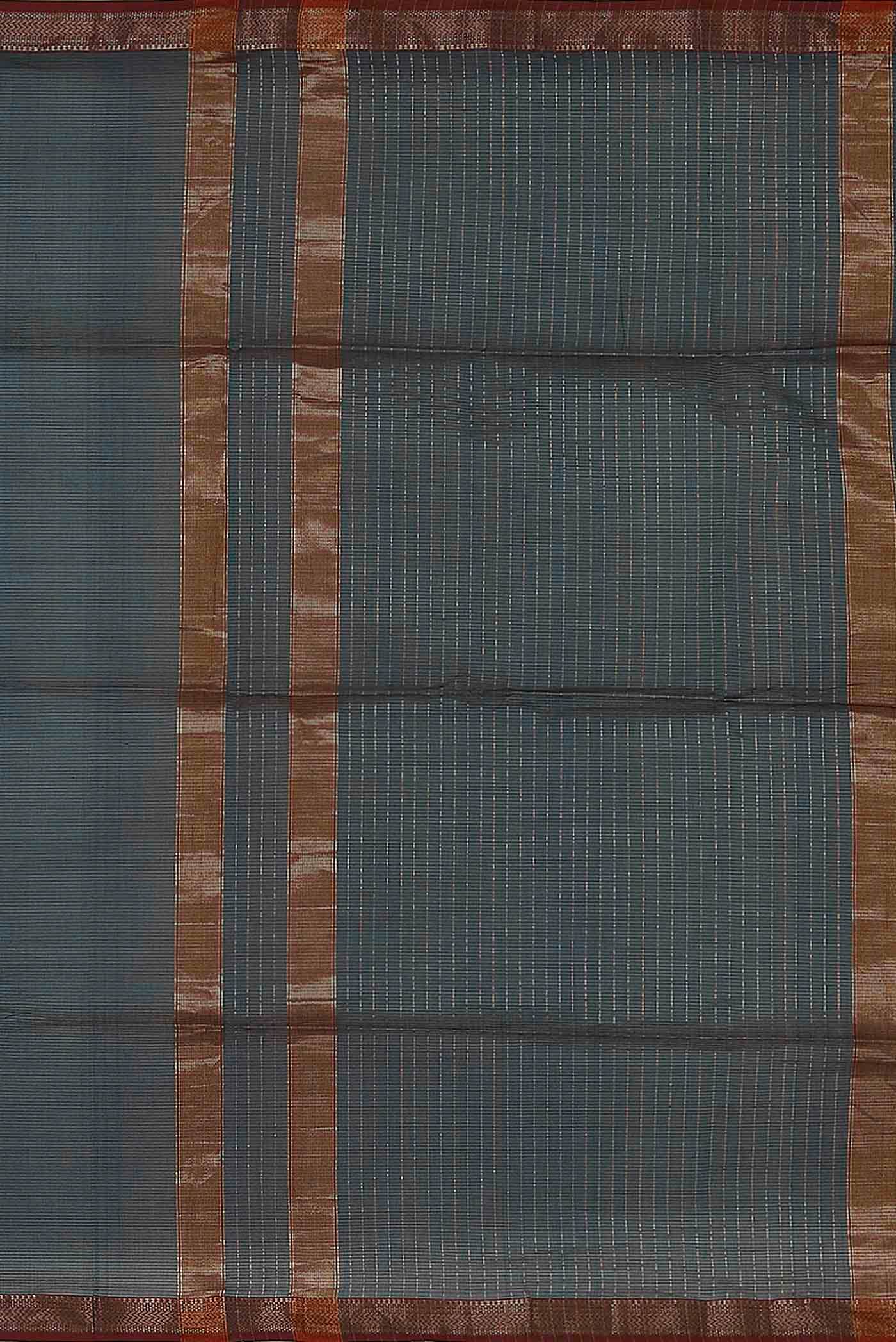 Blue Maheshwari Silk Cotton Saree